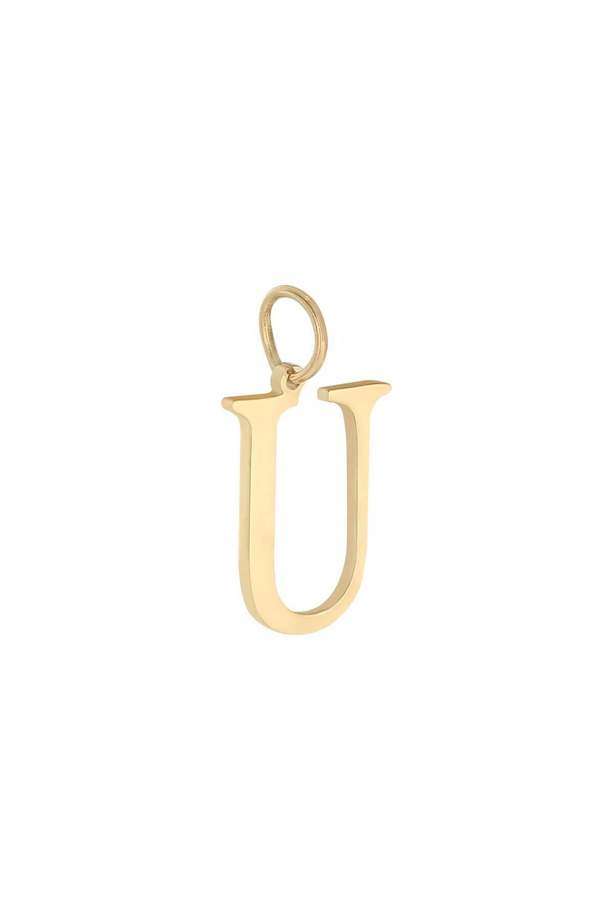 Colore oro / Charm U Gold Stainless Steel Immagine20