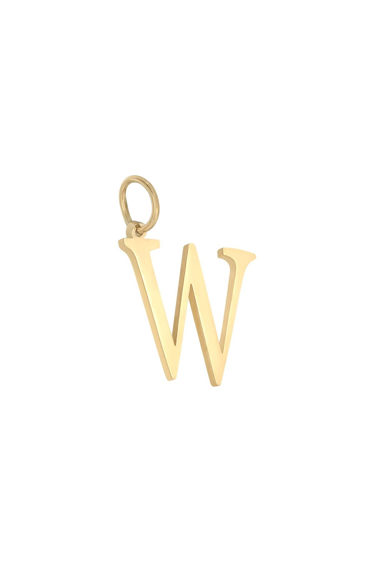 Colore oro / Charm W Gold Stainless Steel Immagine23