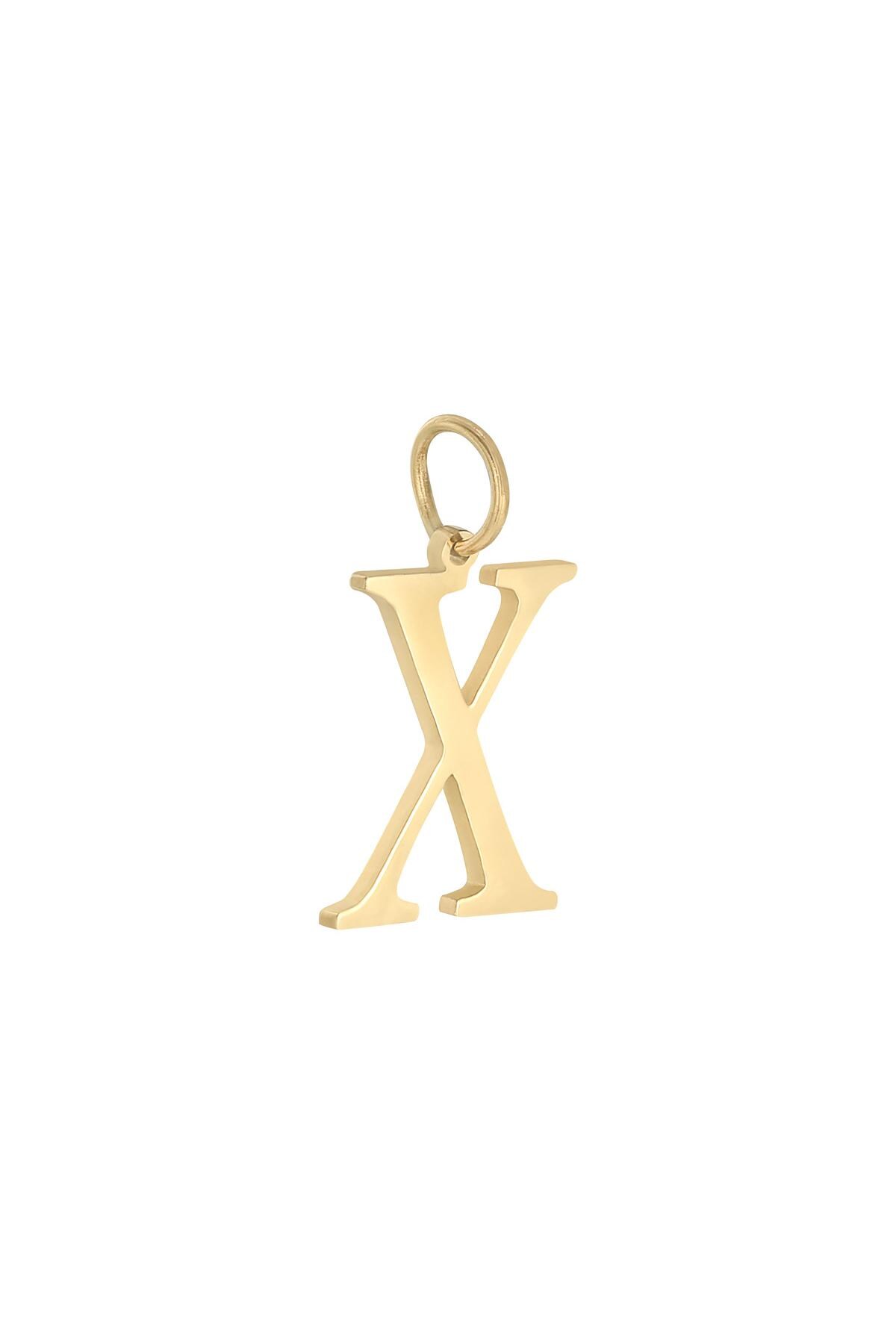 Colore oro / Charm X Gold Stainless Steel Immagine26