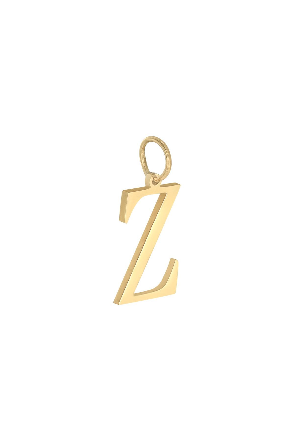 Colore oro / Charm Z Gold Stainless Steel Immagine50