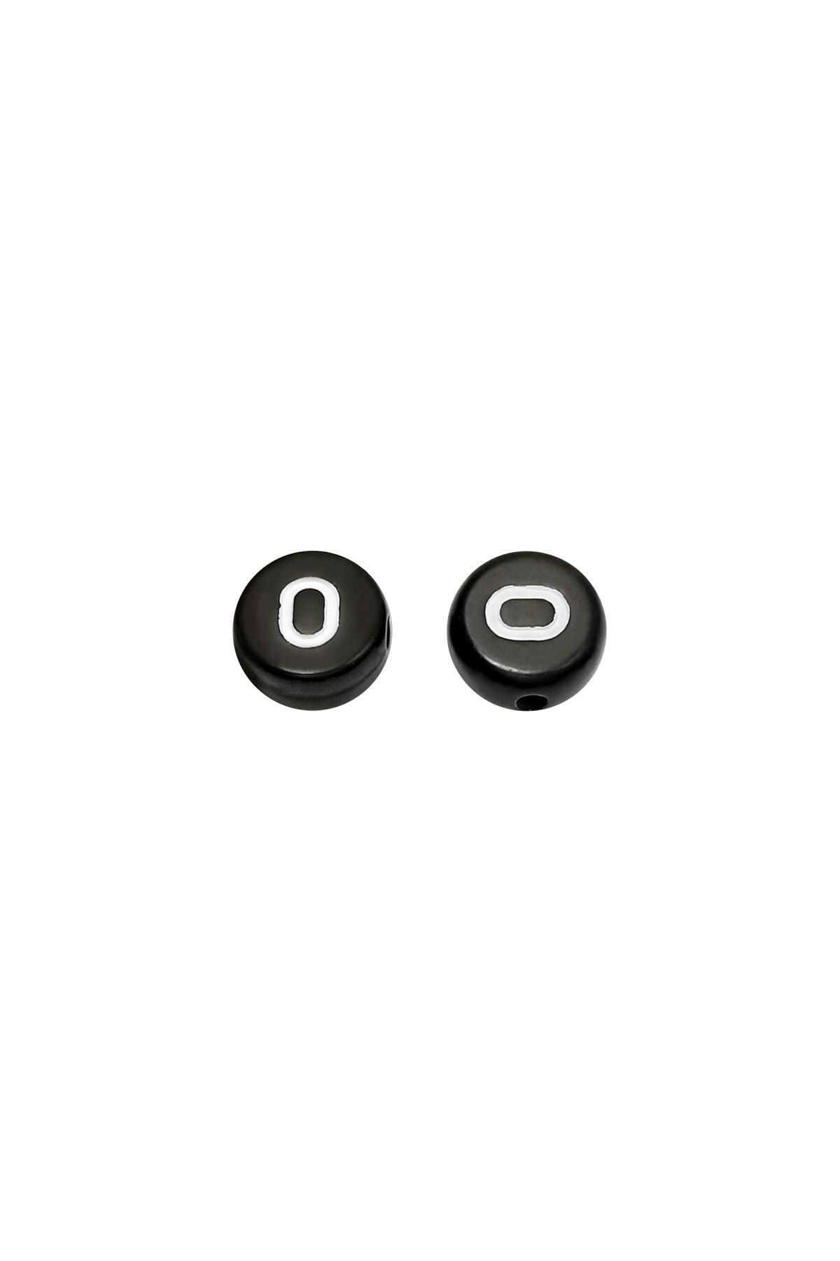 Beads Number 0 - 4MM Black Plastic h5 