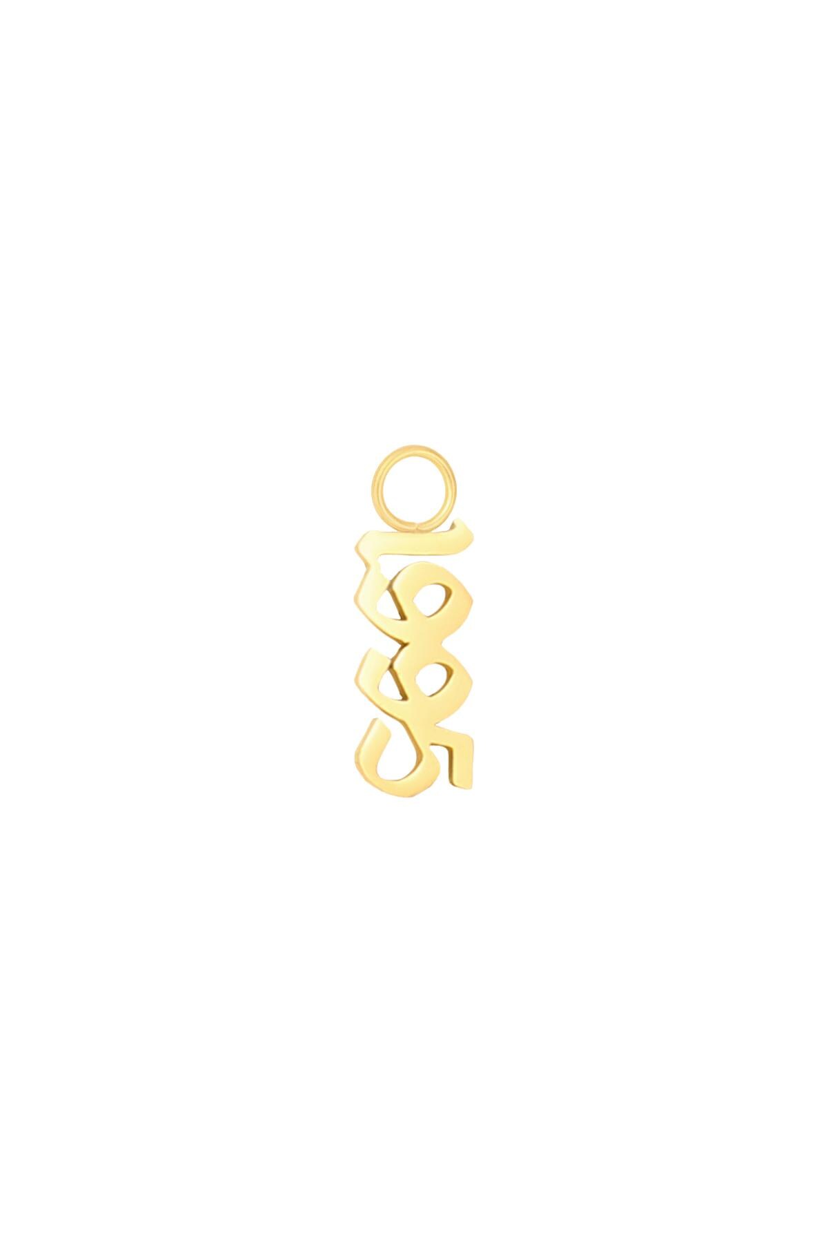 Gold color / DIY Charm Year Of Birth Gold - 1995 Stainless Steel Picture6