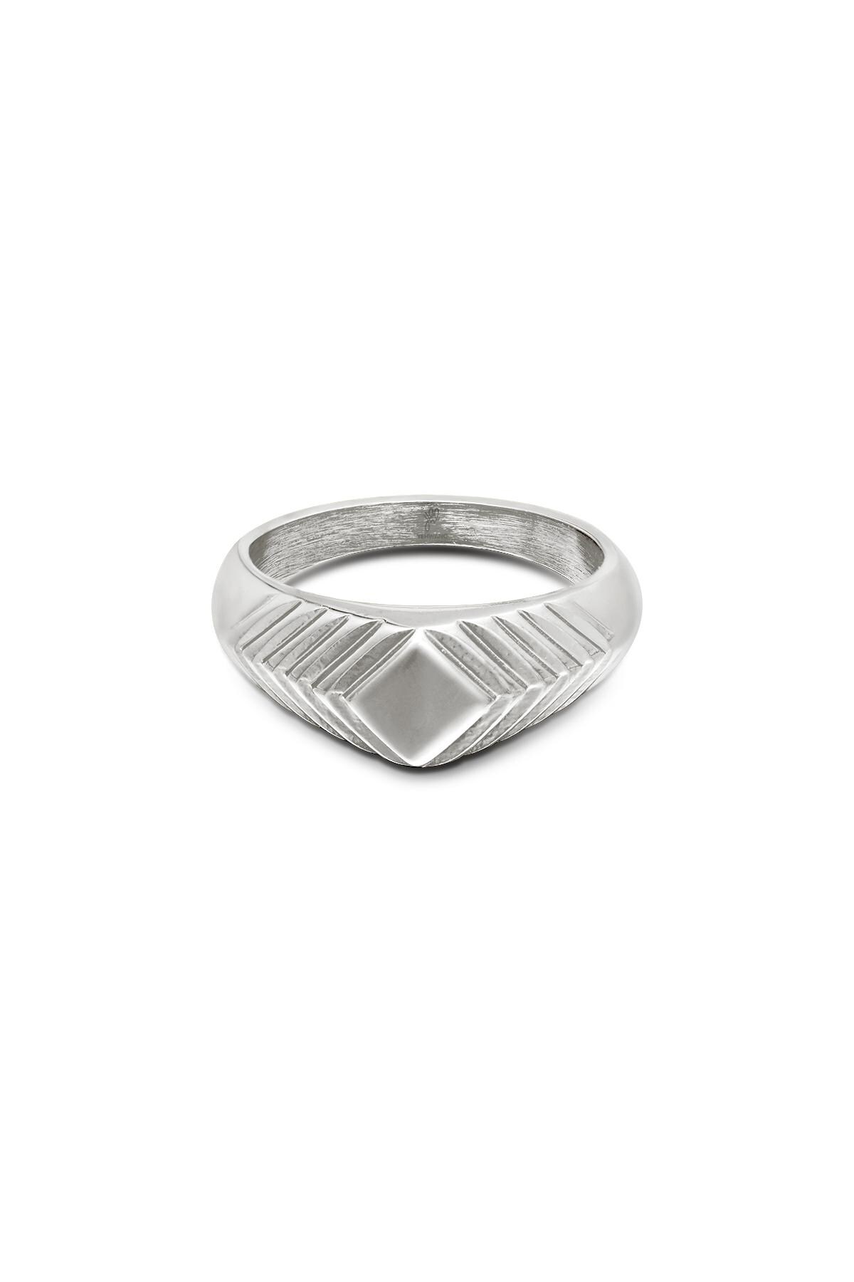 Silver color / 16 / Ring Lydia Silver Stainless Steel 16 