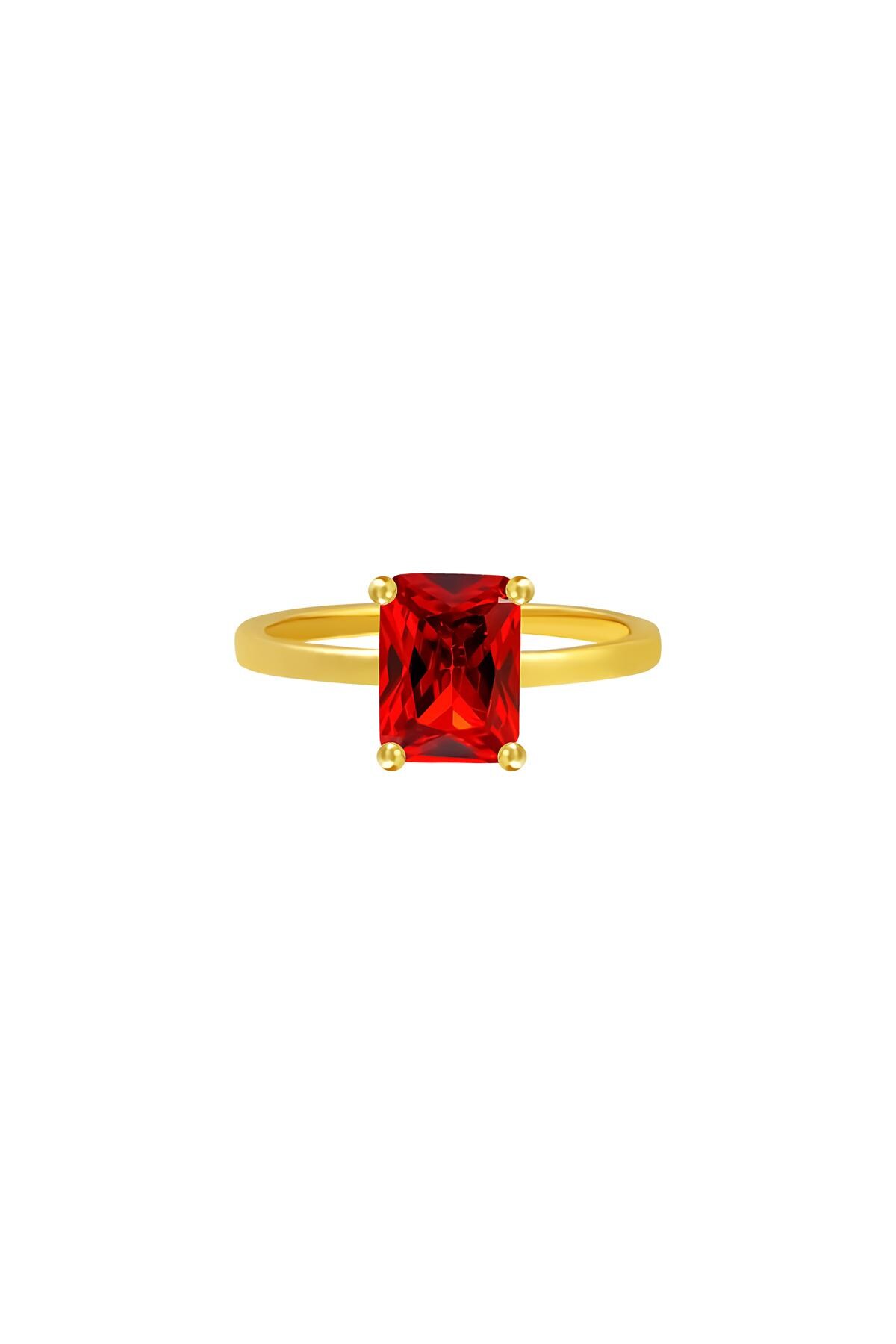 Ring Shimmer Rot Kupfer 17 h5 