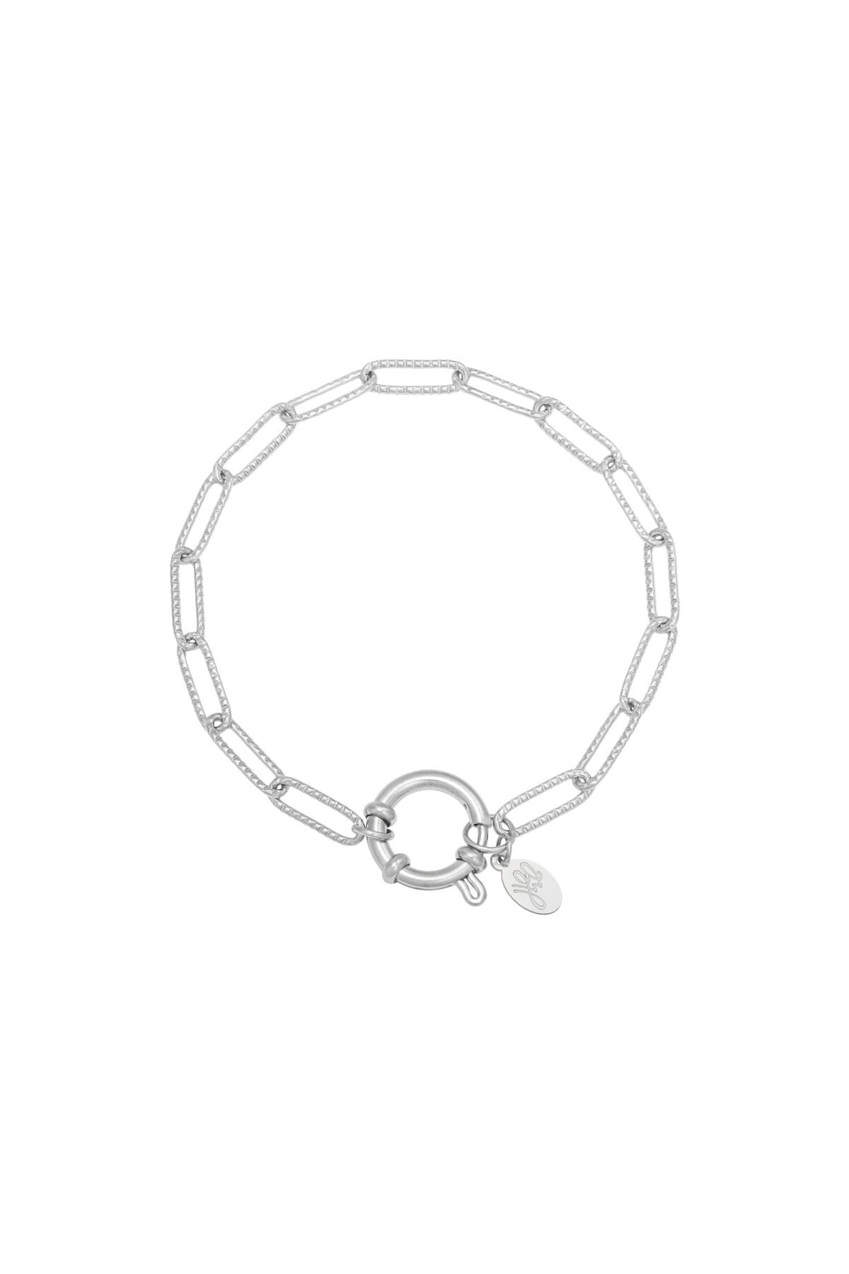 Bracelet Chain Beau Silver Stainless Steel 