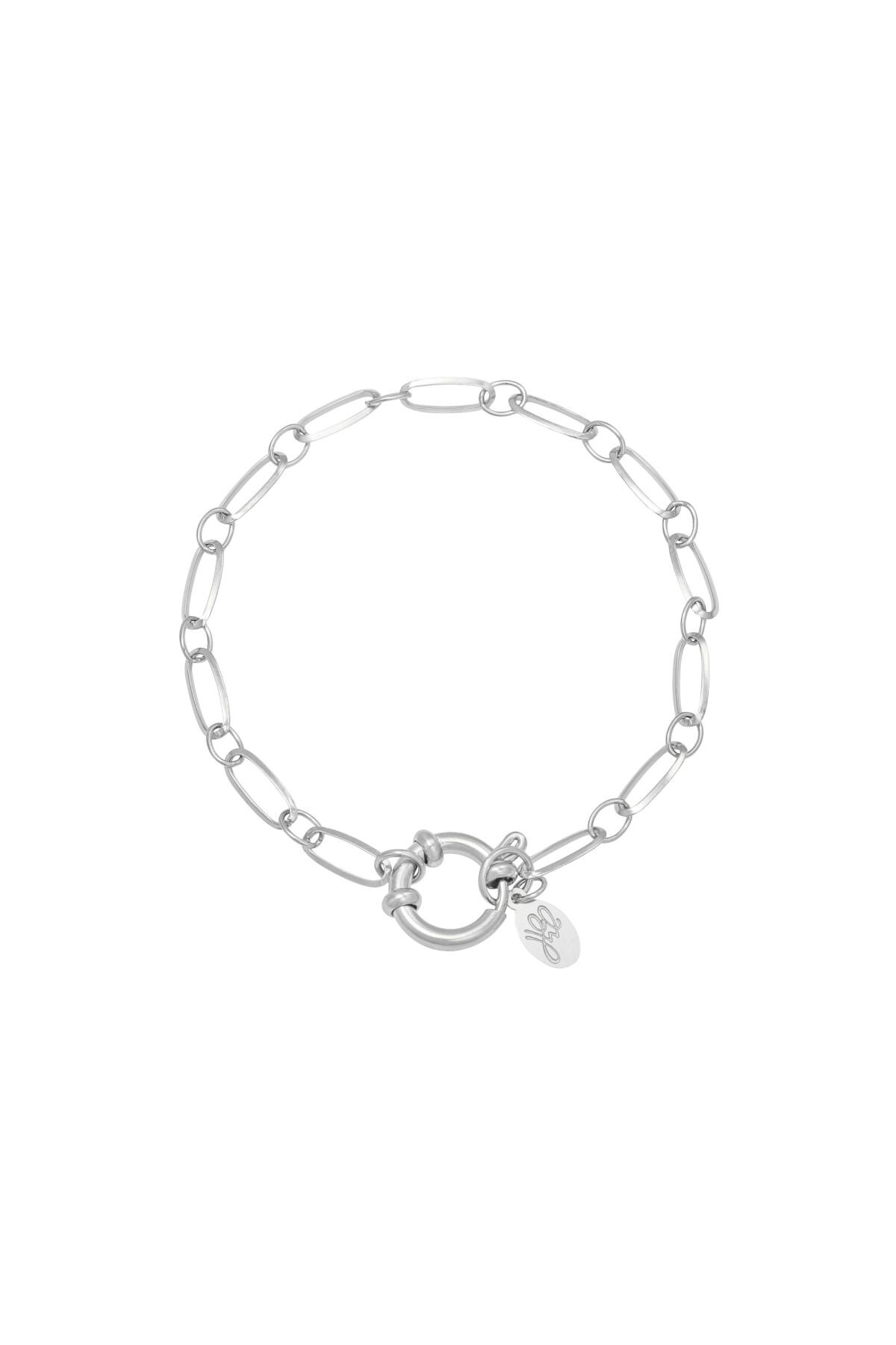 Bracelet Chain Cora Silver Stainless Steel h5 