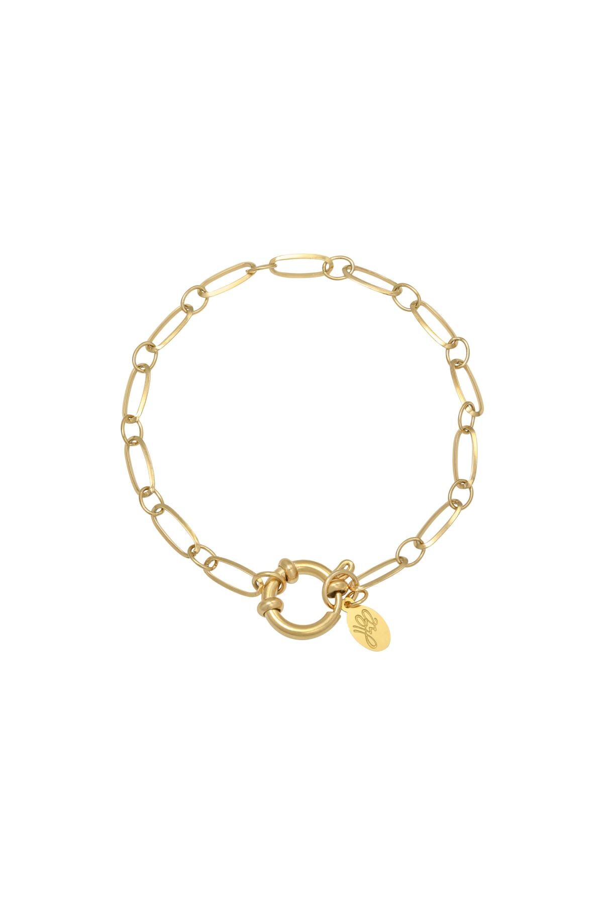 Bracelet Chain Cora Gold Stainless Steel h5 