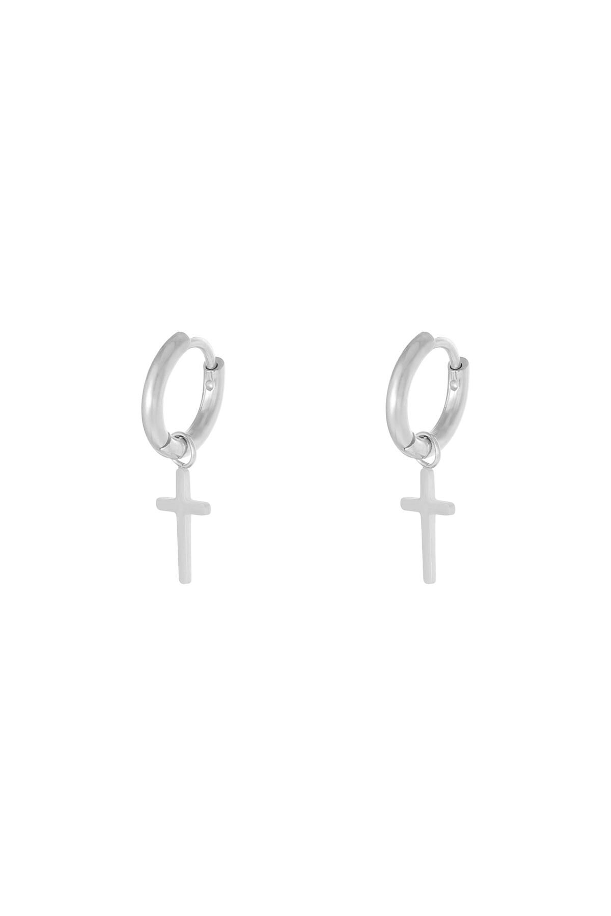 Silver color / Earrings Faith Silver Stainless Steel 