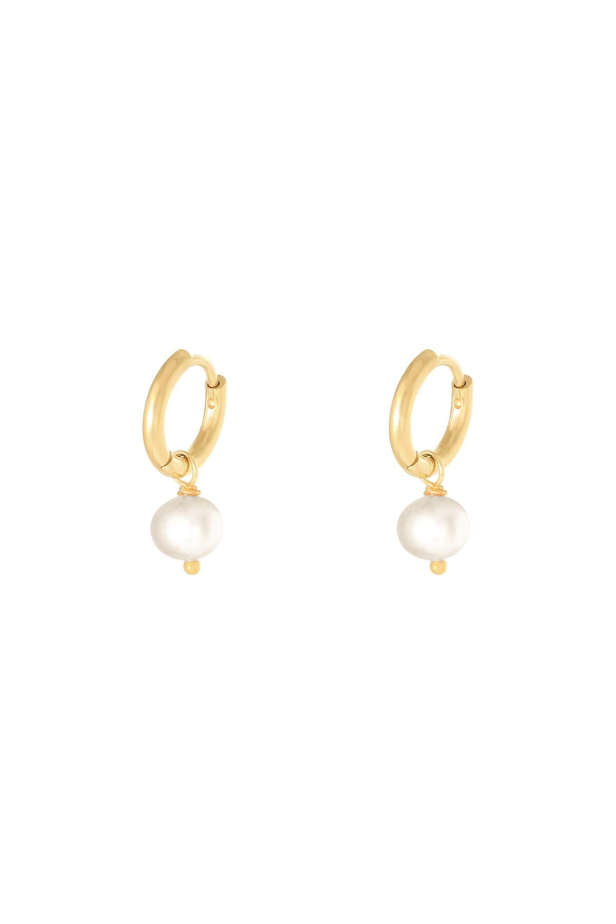 White / Earrings Pearl Of The Sea White Stainless Steel 