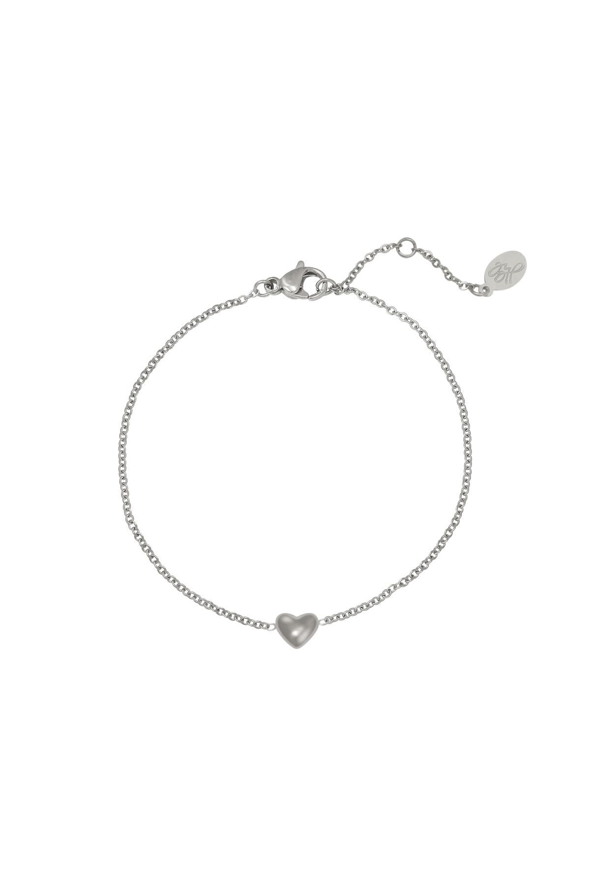 Silver color / Bracelet Always in my Heart Silver Stainless Steel Picture2