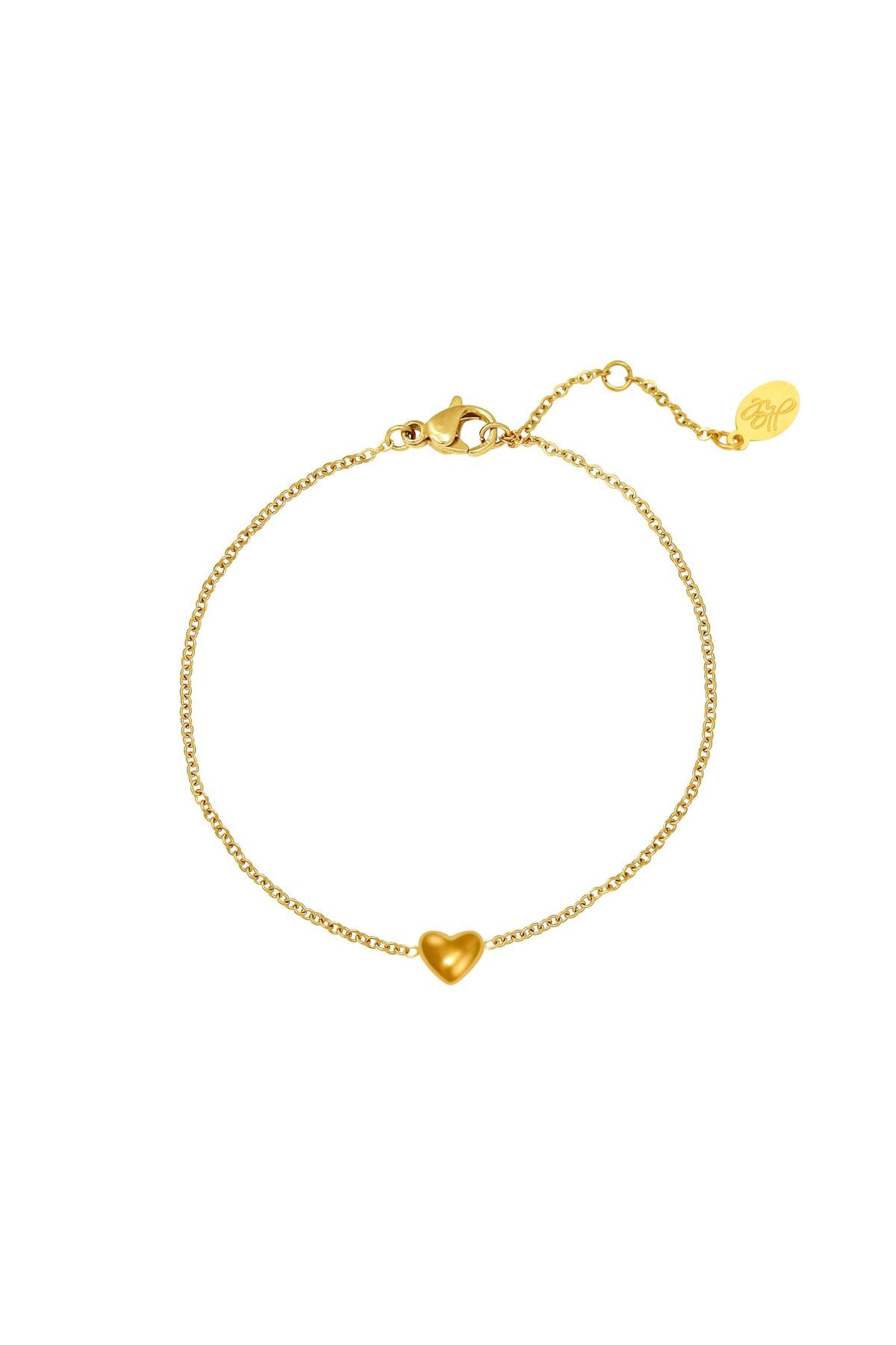 Gold color / Bracelet Always in my Heart Gold Stainless Steel 