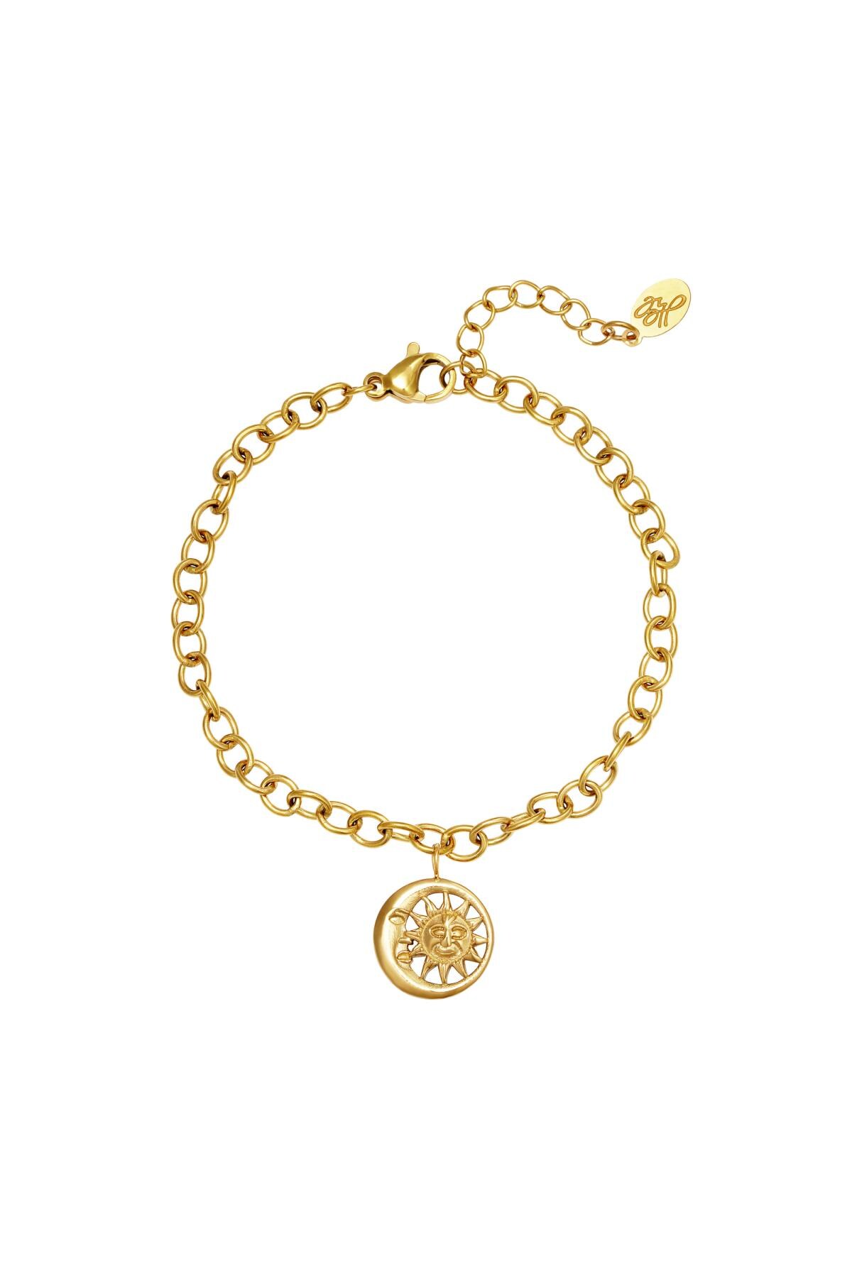 Gold color / Bracelet Moonlight Chain Gold Stainless Steel 