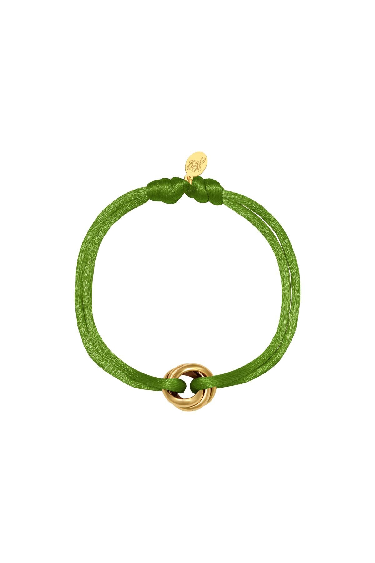 Olive / Bracelet Satin Knot Olive Stainless Steel Picture3