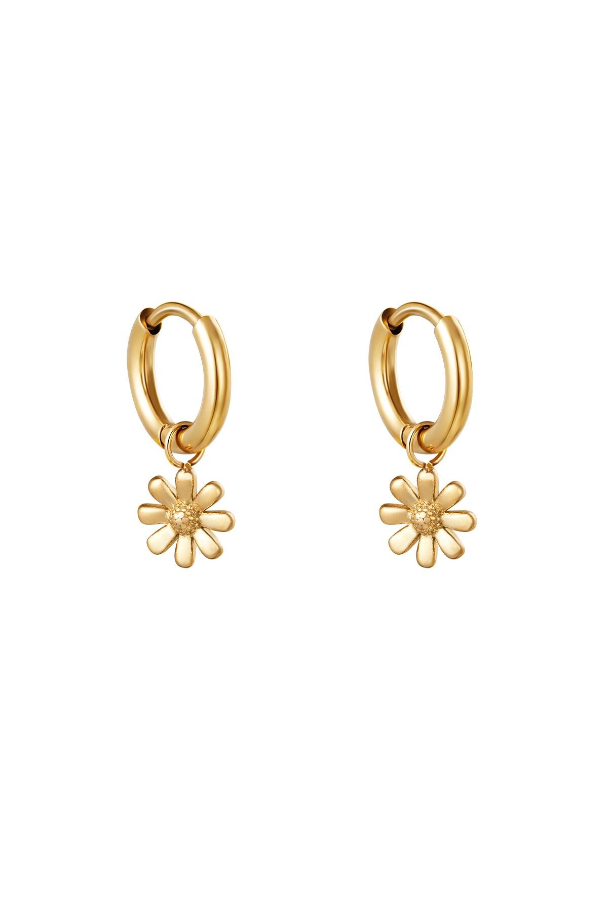 Gold color / Earrings Little Daisy Gold Stainless Steel 