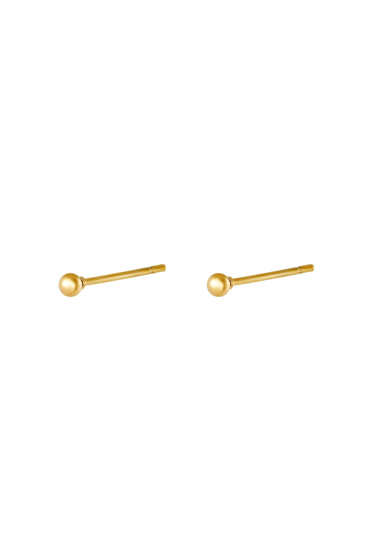 Gold color / Earrings Small Dot Gold Stainless Steel 