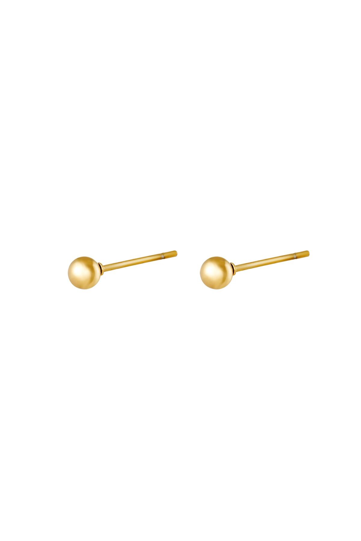 Gold color / Earrings Midi Dot Gold Stainless Steel Picture2