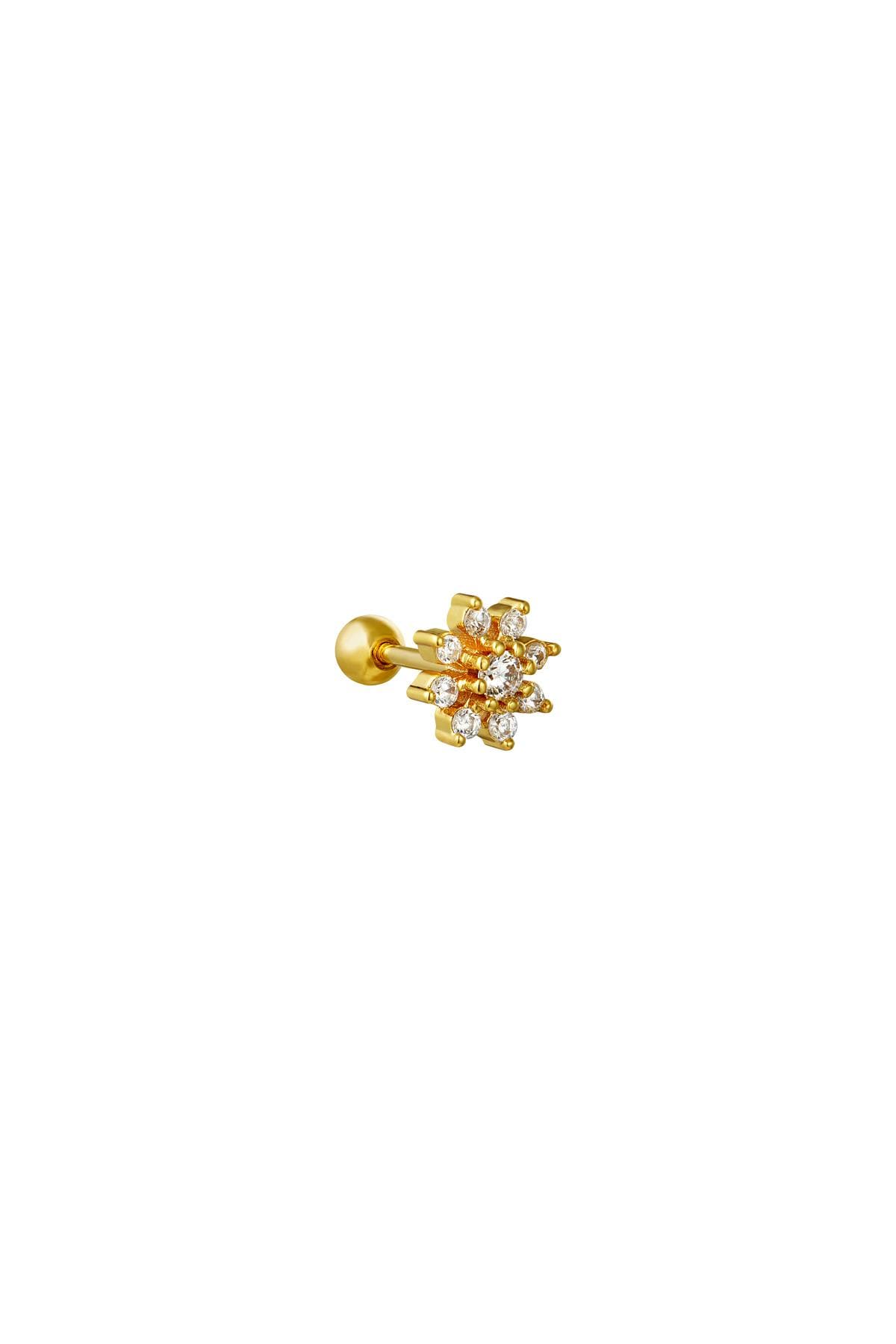 Piercing Flowerish Gold Color Copper h5 