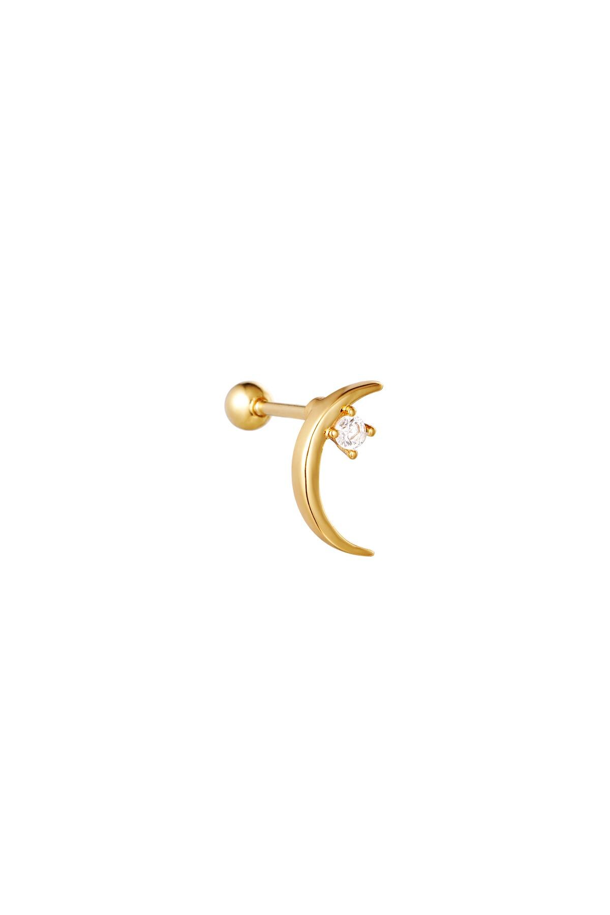 Gold color / Piercing Sparkling Moon Gold Copper 