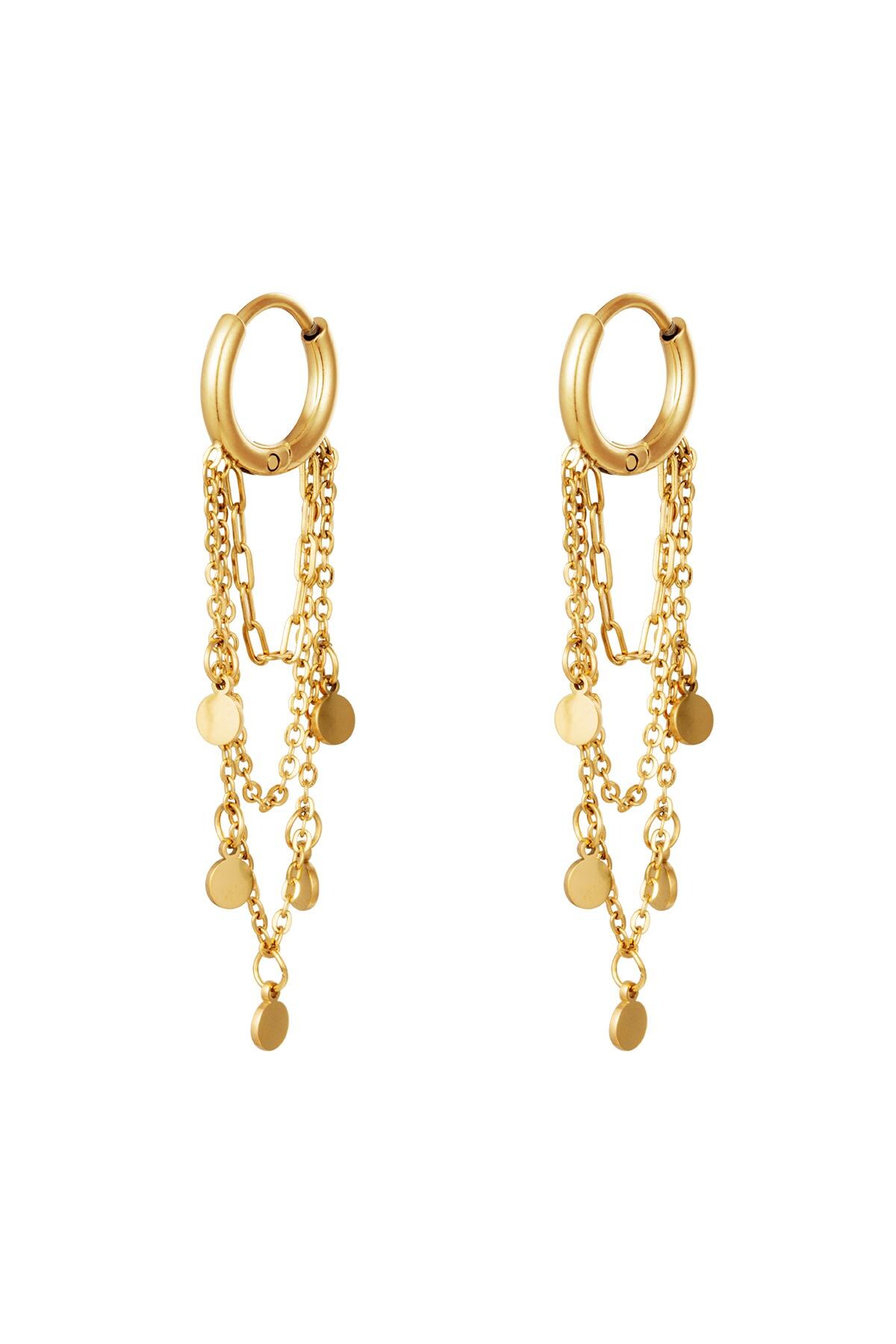 Gold color / Earrings Garlands Gold Stainless Steel 