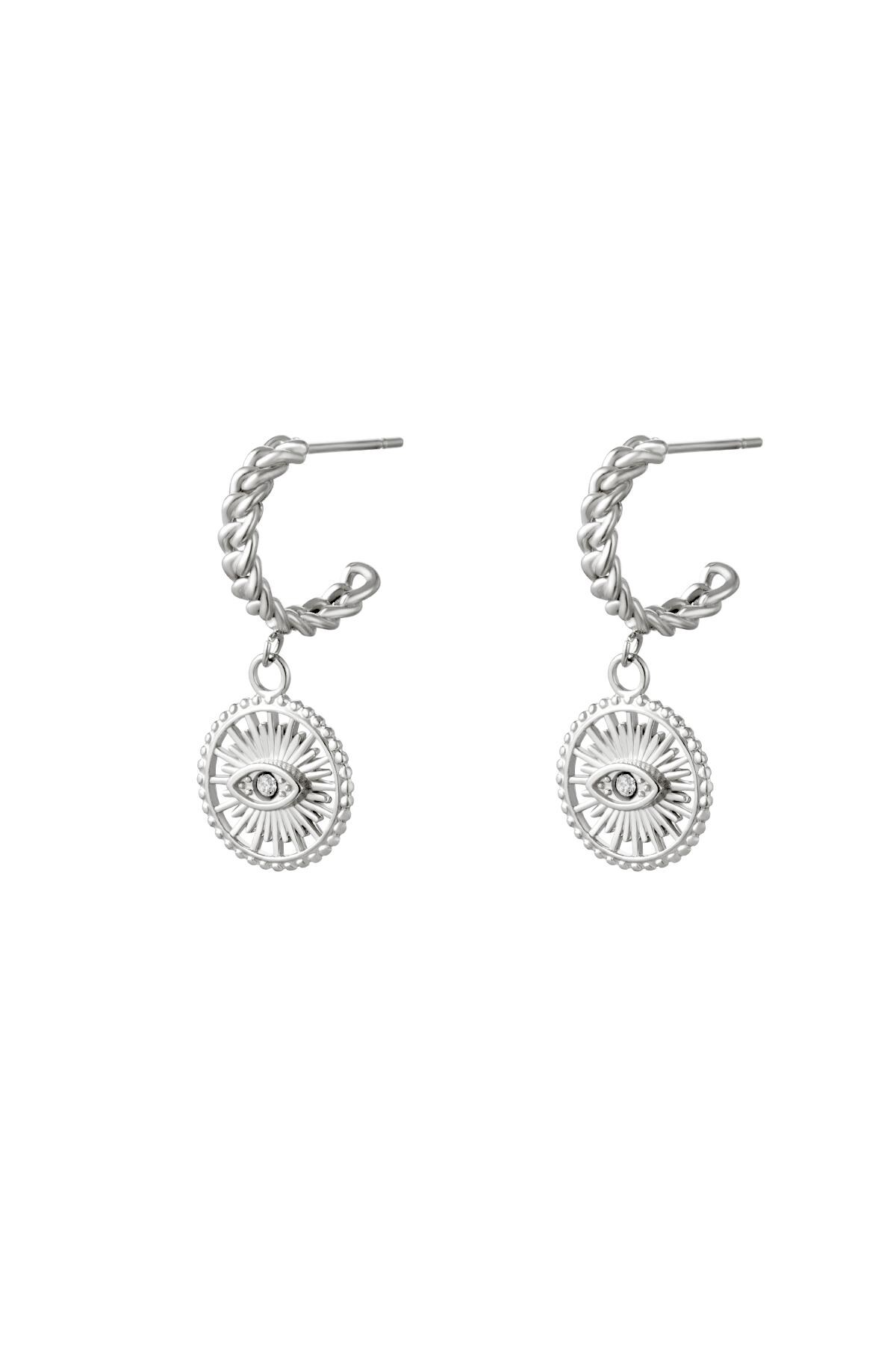 Earrings Overload Silver Stainless Steel h5 