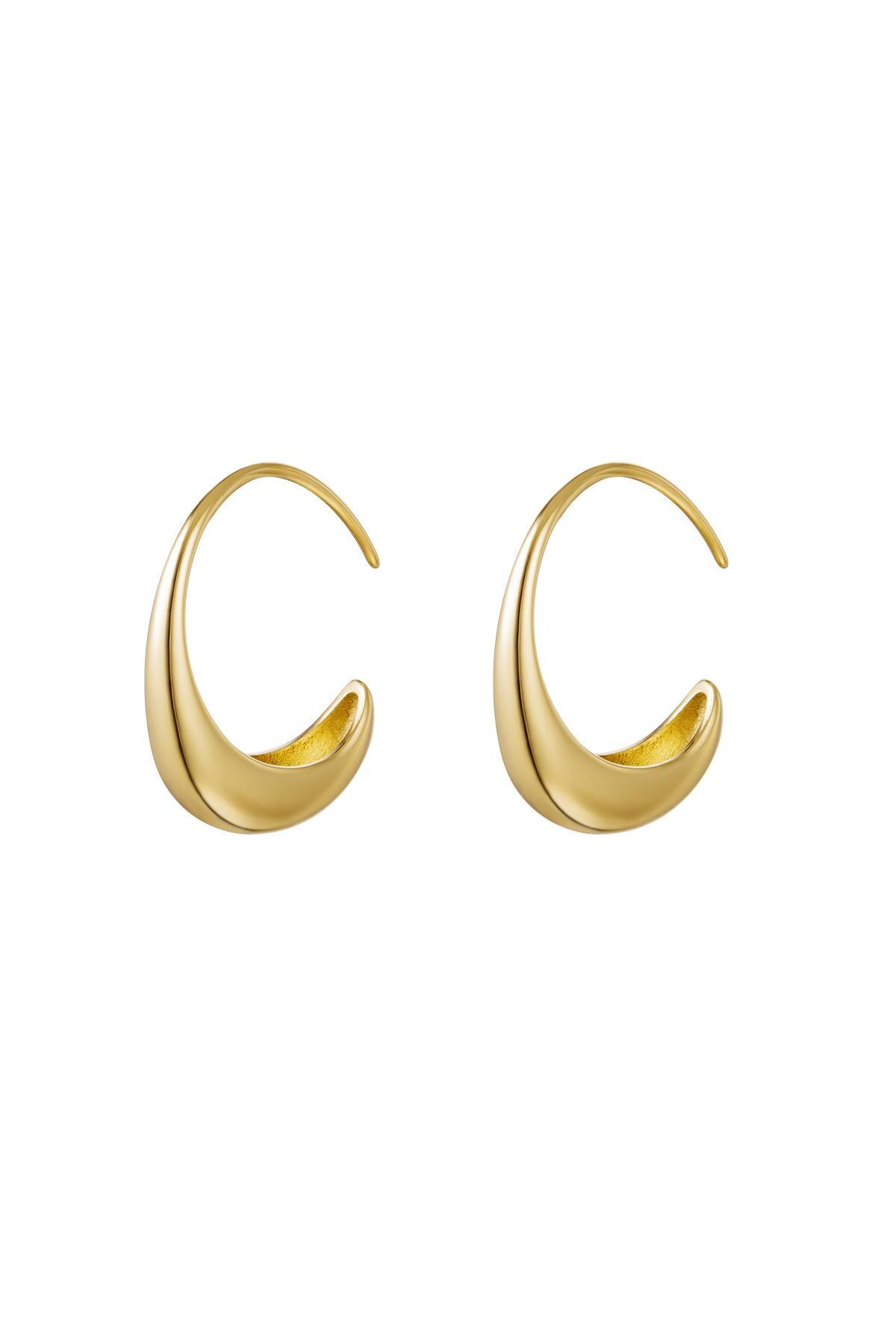 Gold color / Earrings The Zone Gold Stainless Steel 