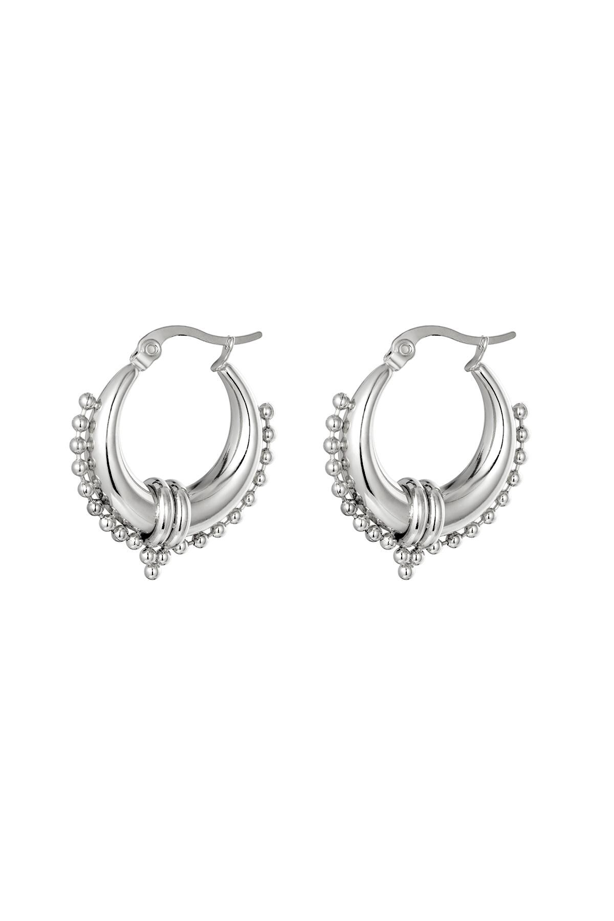 Silver color / Earrings Saraswati Silver Stainless Steel Picture2