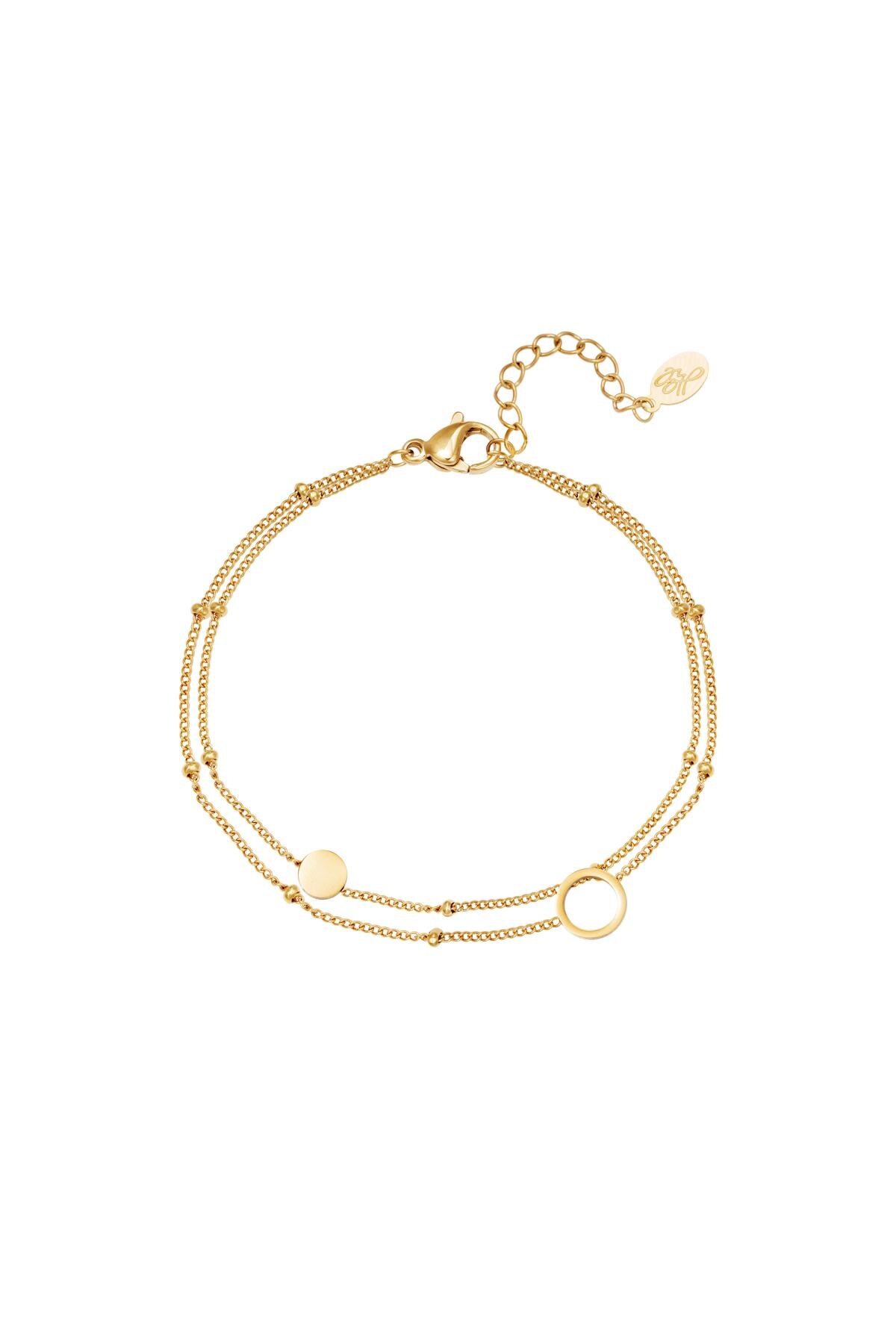 Gold color / Bracelet Karma Gold Stainless Steel 