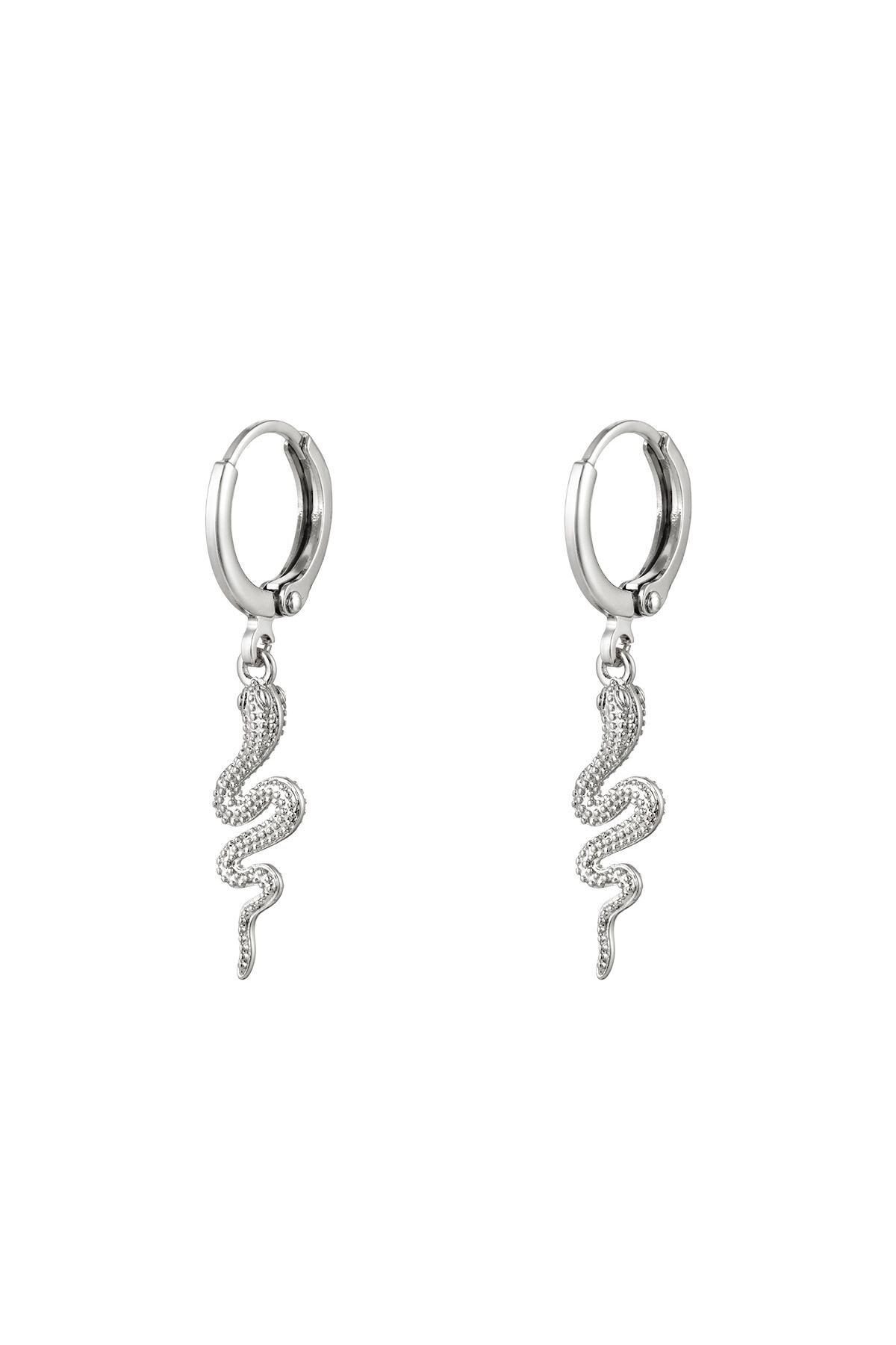 Earrings Special Snake Silver Gold Plated h5 