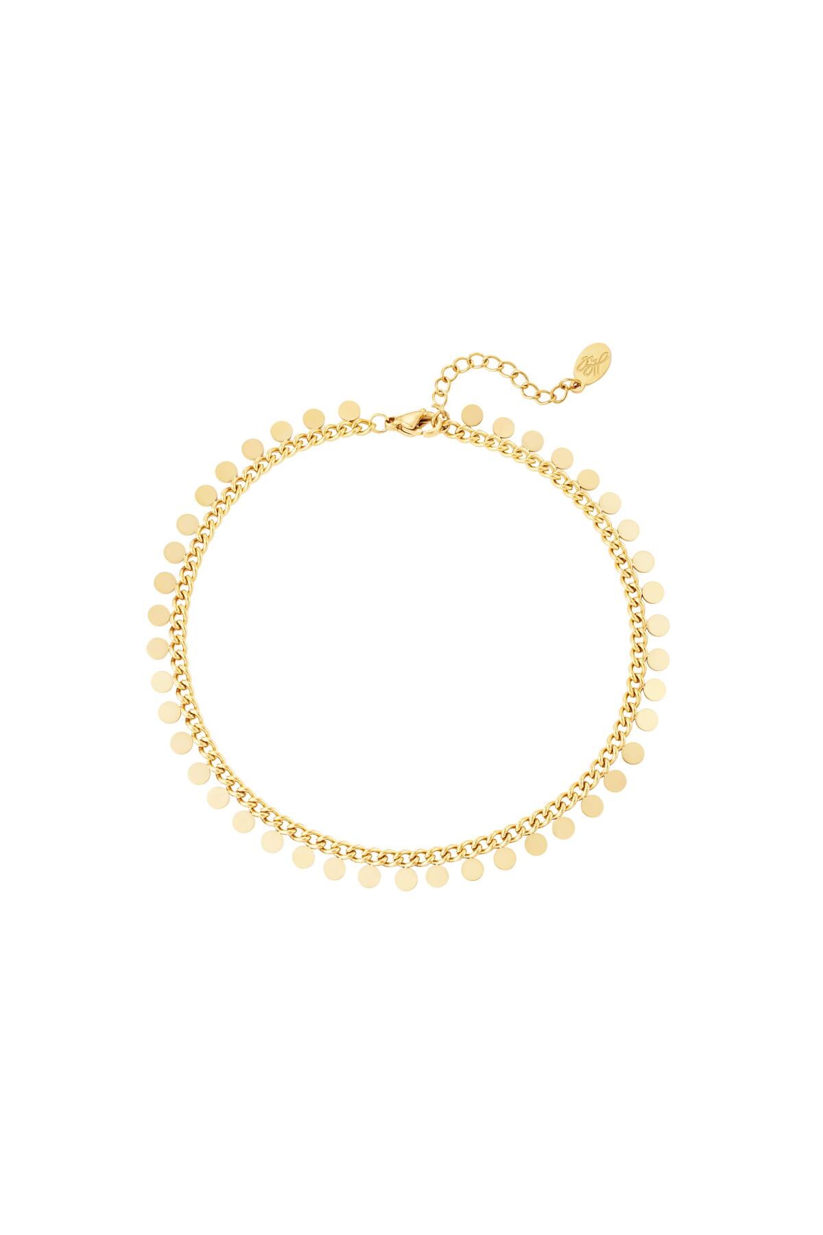 Stainless steel bracelet Circles Gold 