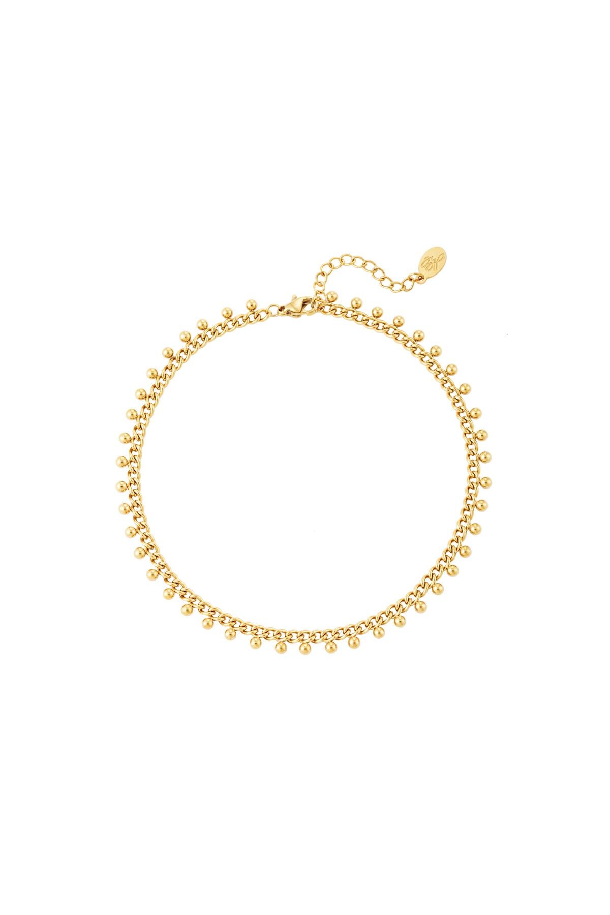 Gold color / Stainless steel bracelet Dots Gold 