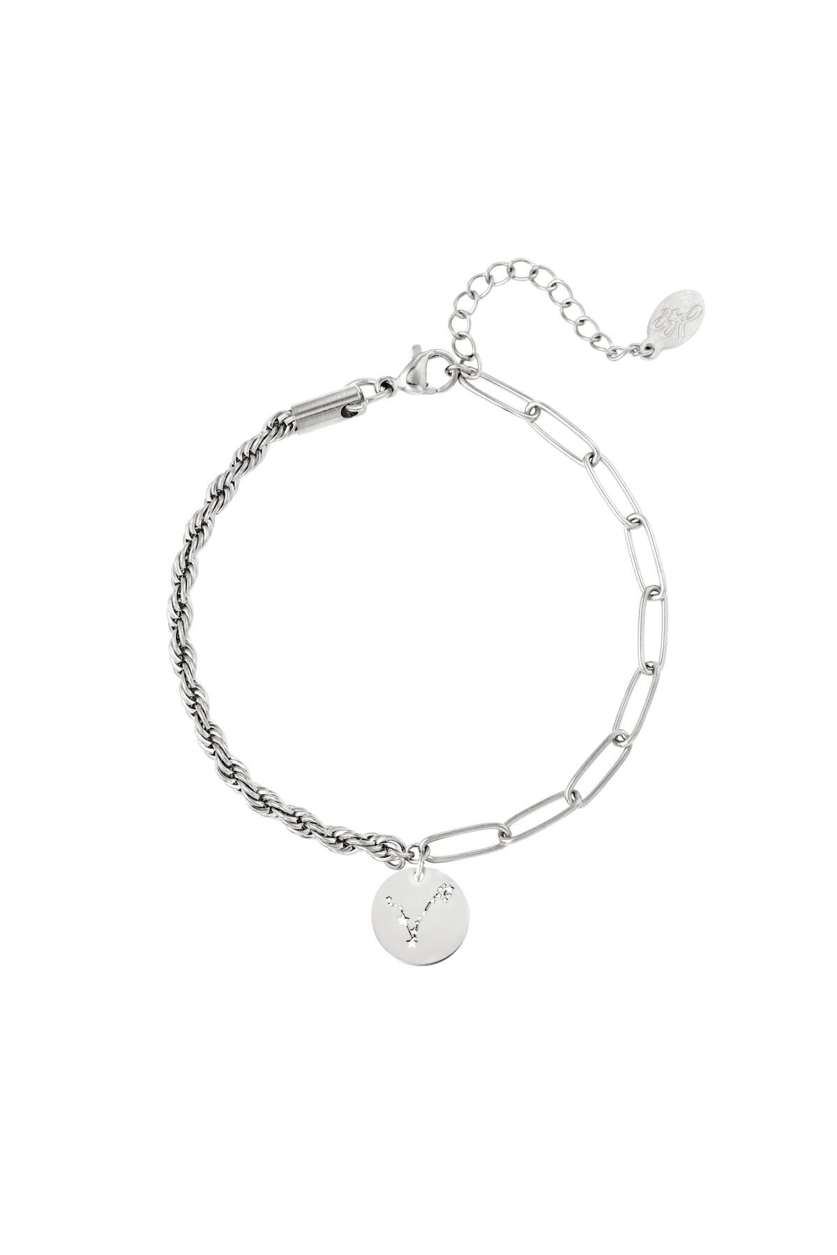 Bracelet zodiac sign Pisces Silver Stainless Steel 