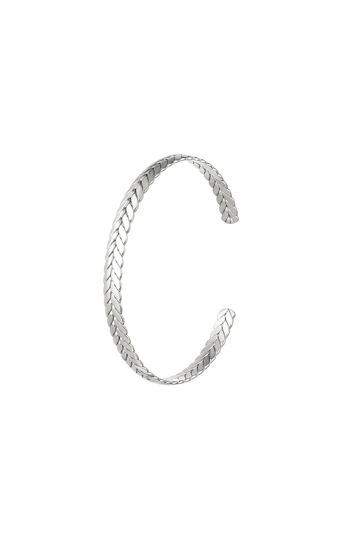 Stainless steel bracelet laurel Silver 