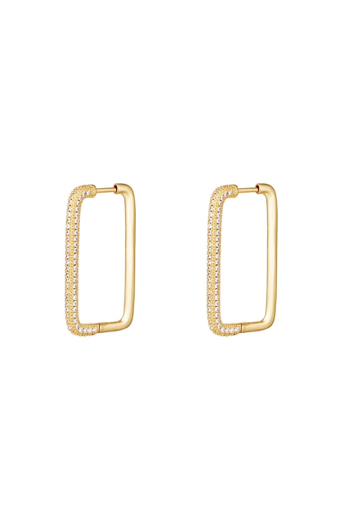 Pendientes con circonitas Oro Cobre h5 