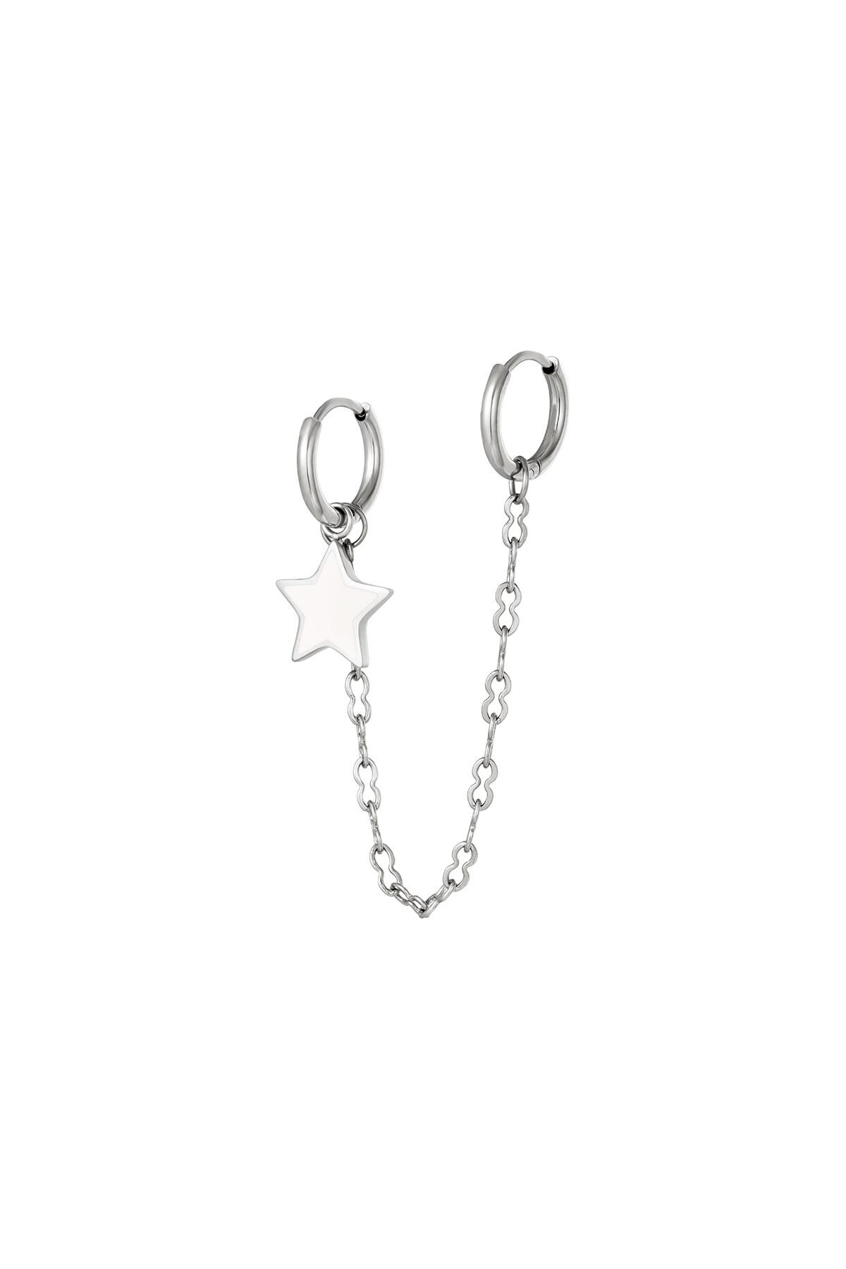 Stainless steel earrings Silver h5 