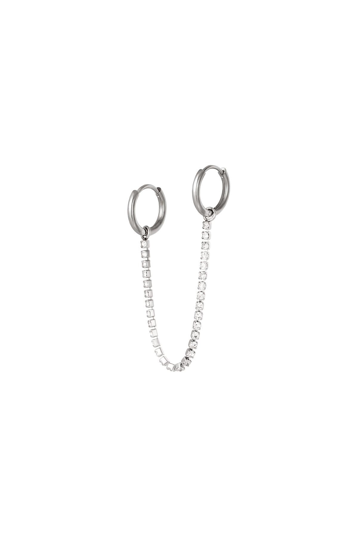 Stainless steel earrings Silver h5 