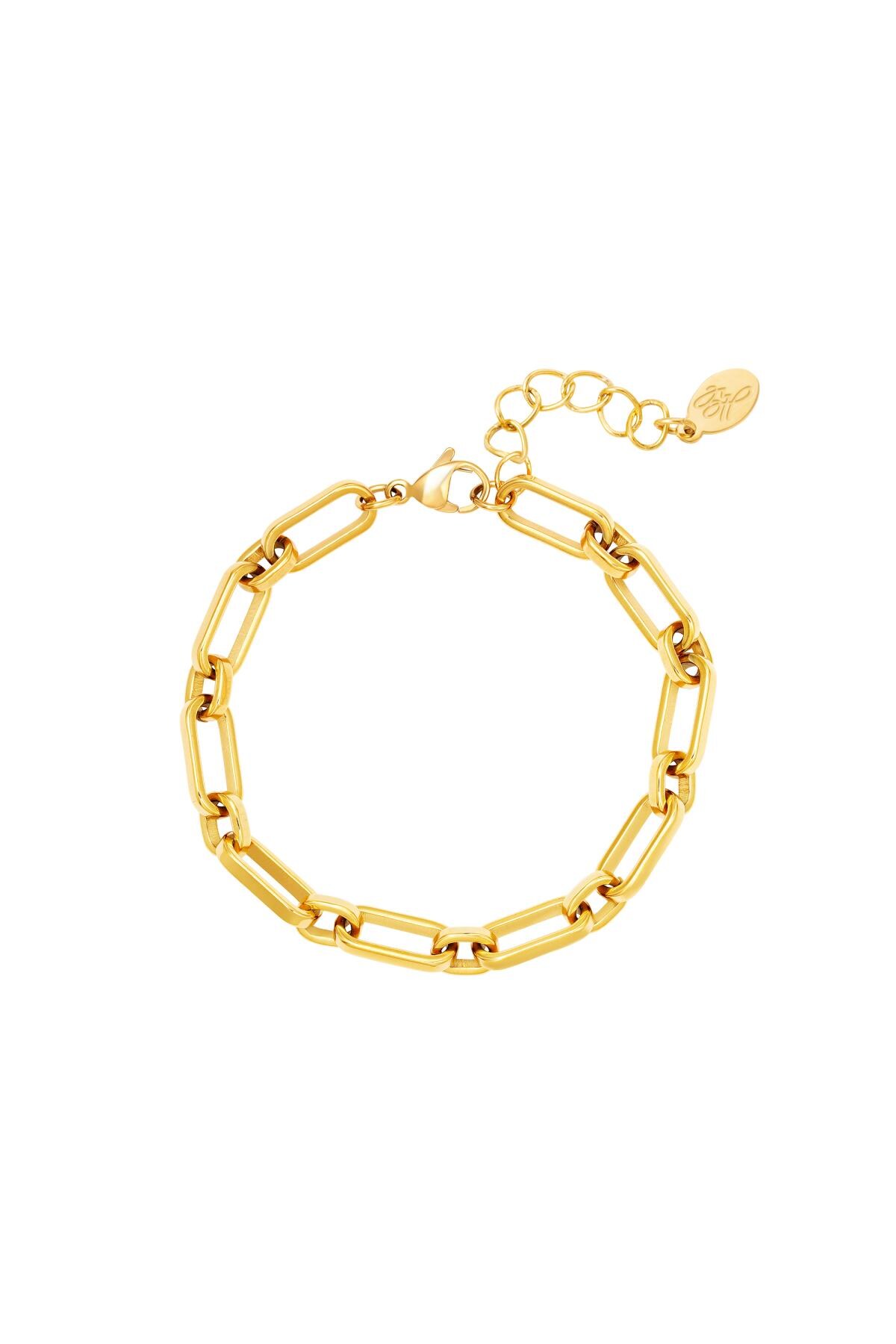 Chain bracelet Gold Stainless Steel h5 