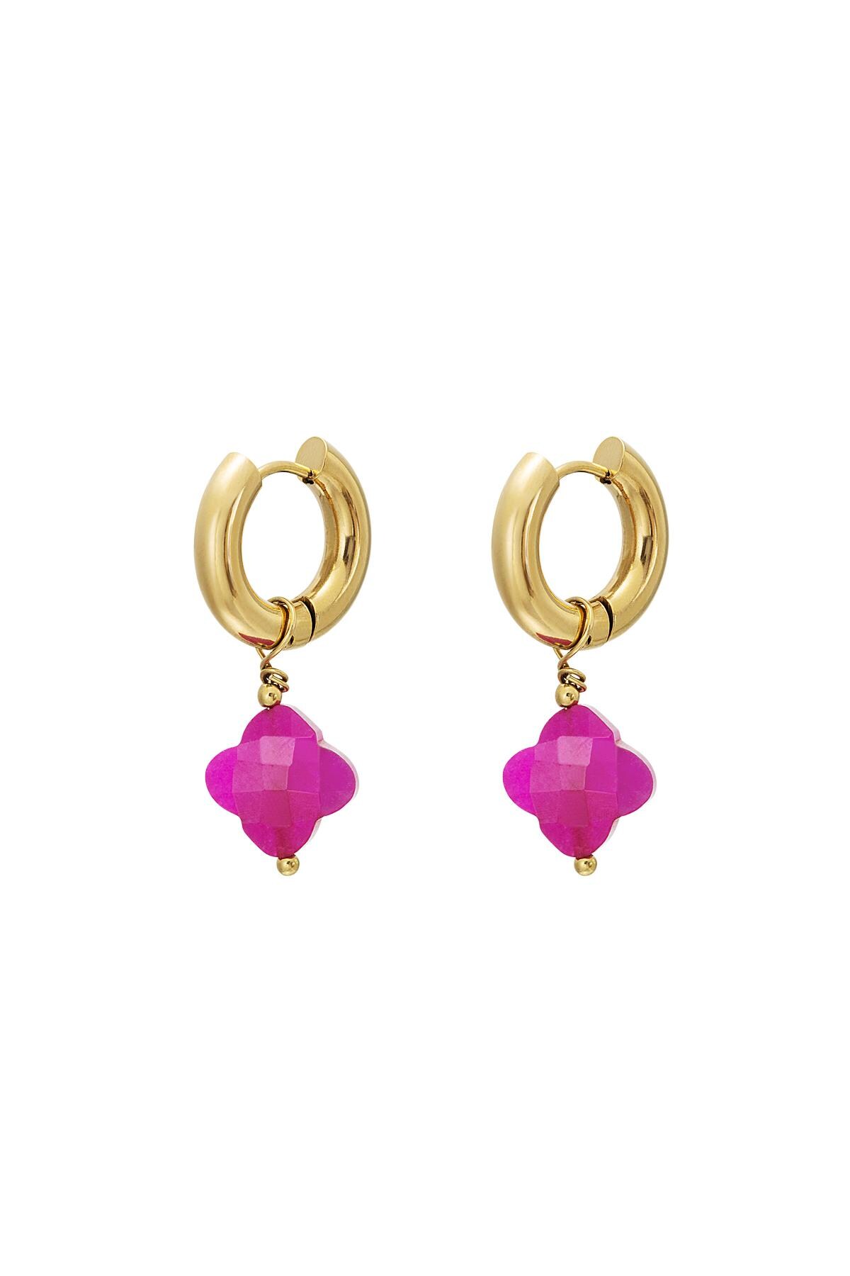 Clover earrings - #summergirls collection Rose Stainless Steel 