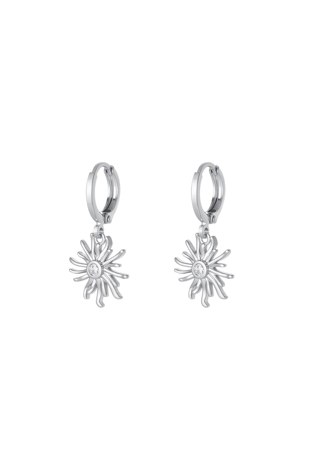 Earrings sun - Sparkle collection Silver Copper 