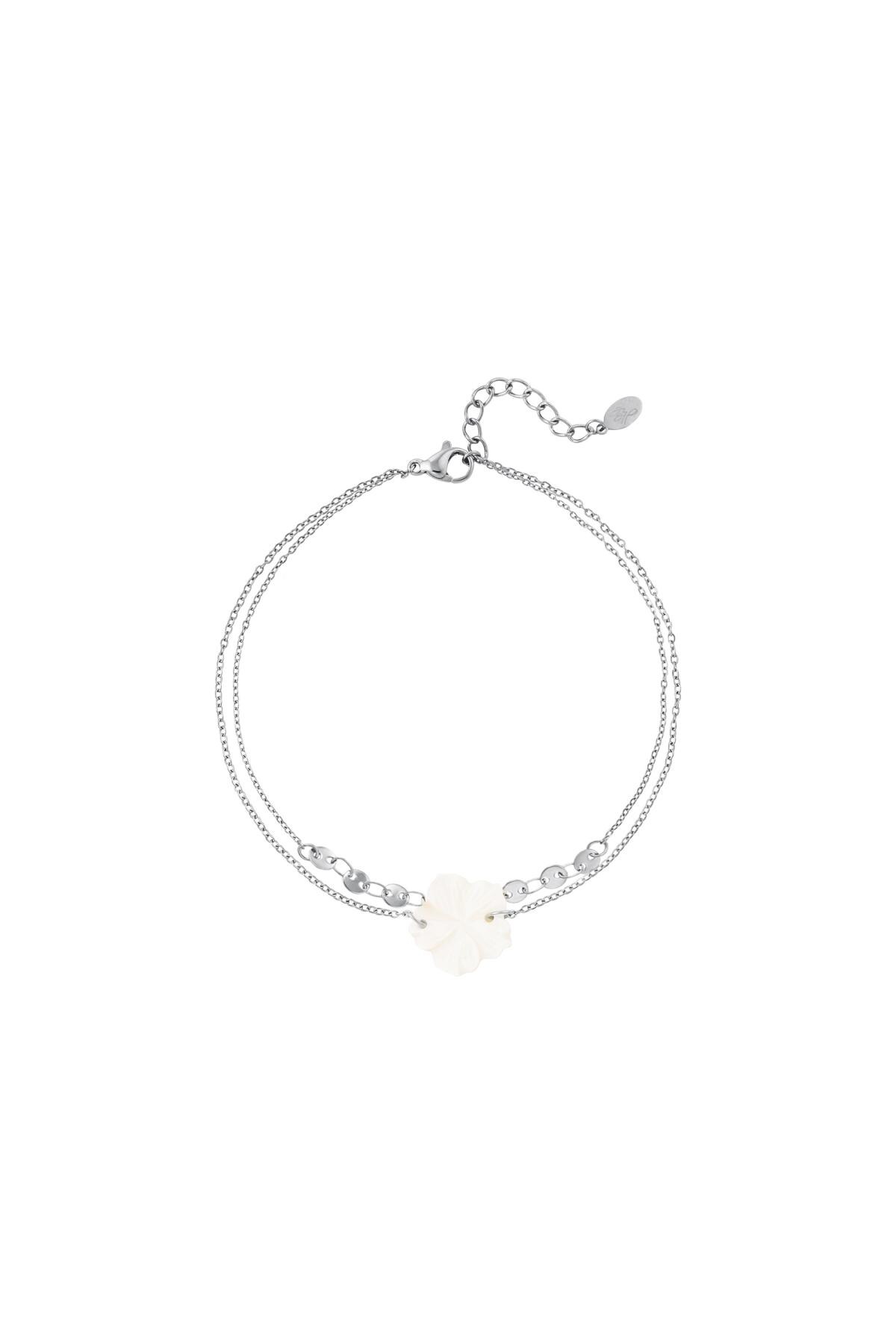 Flower bracelet - Beach collection Silver Stainless Steel h5 