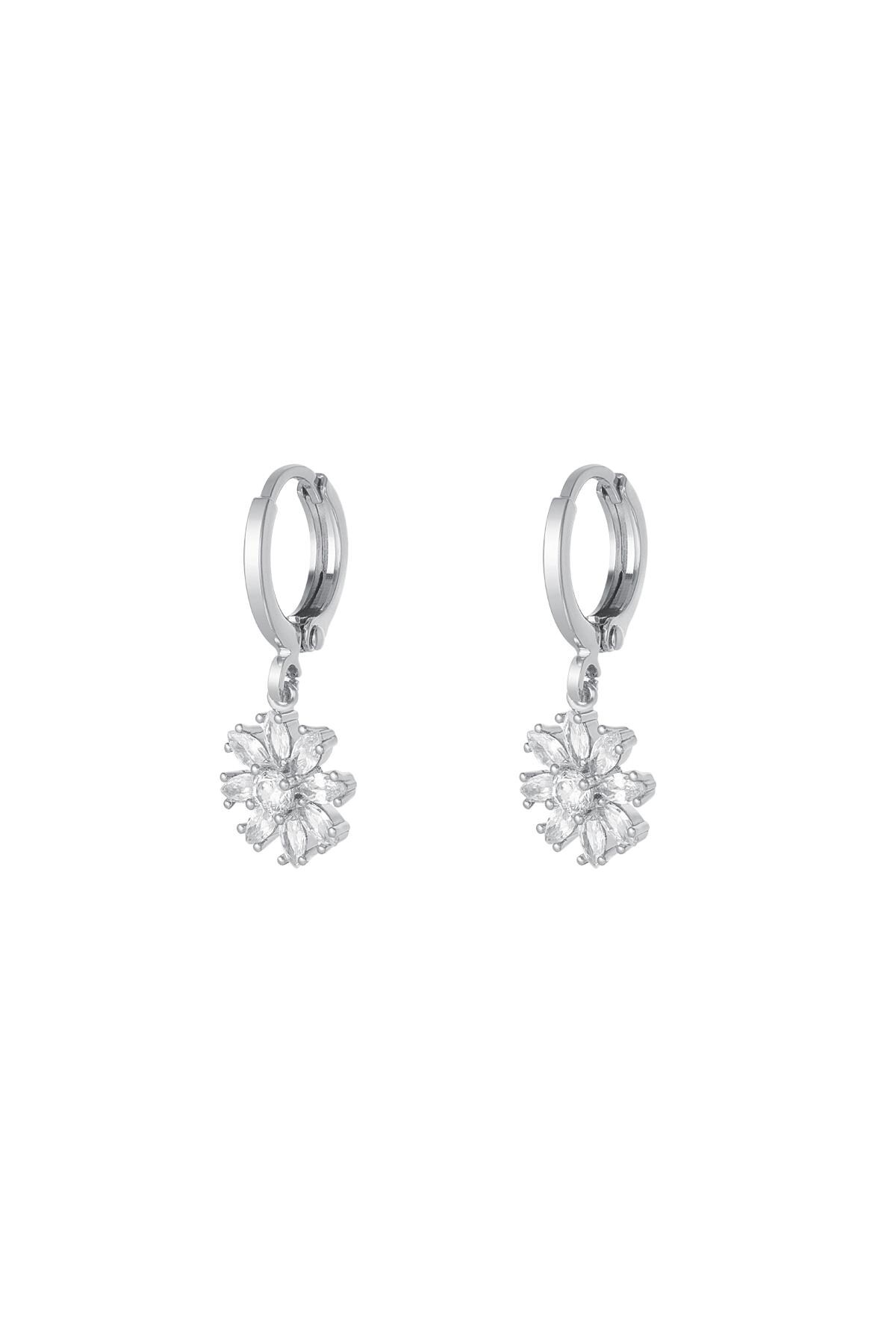 Earrings flower - Sparkle collection Silver Copper 