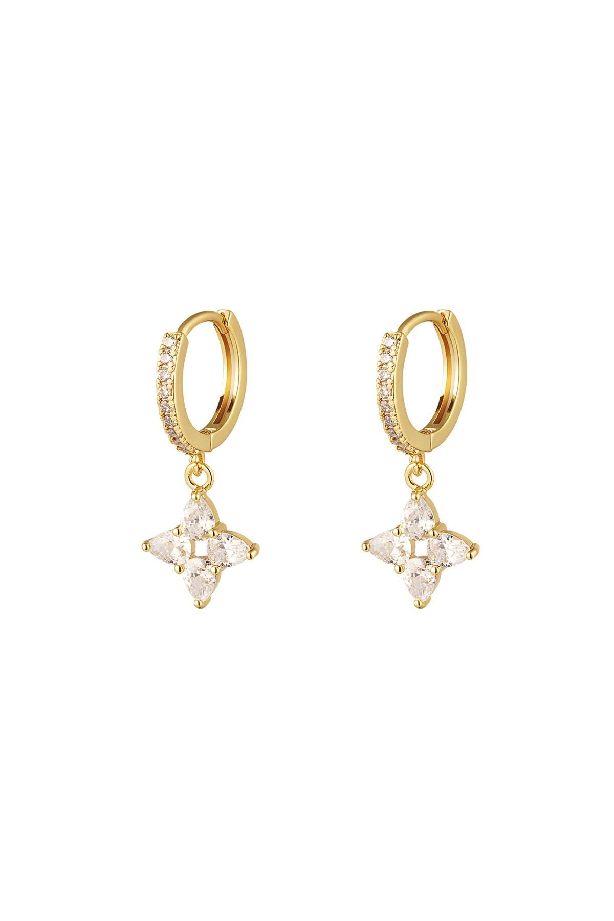 Earrings star - Sparkle collection Gold Copper h5 