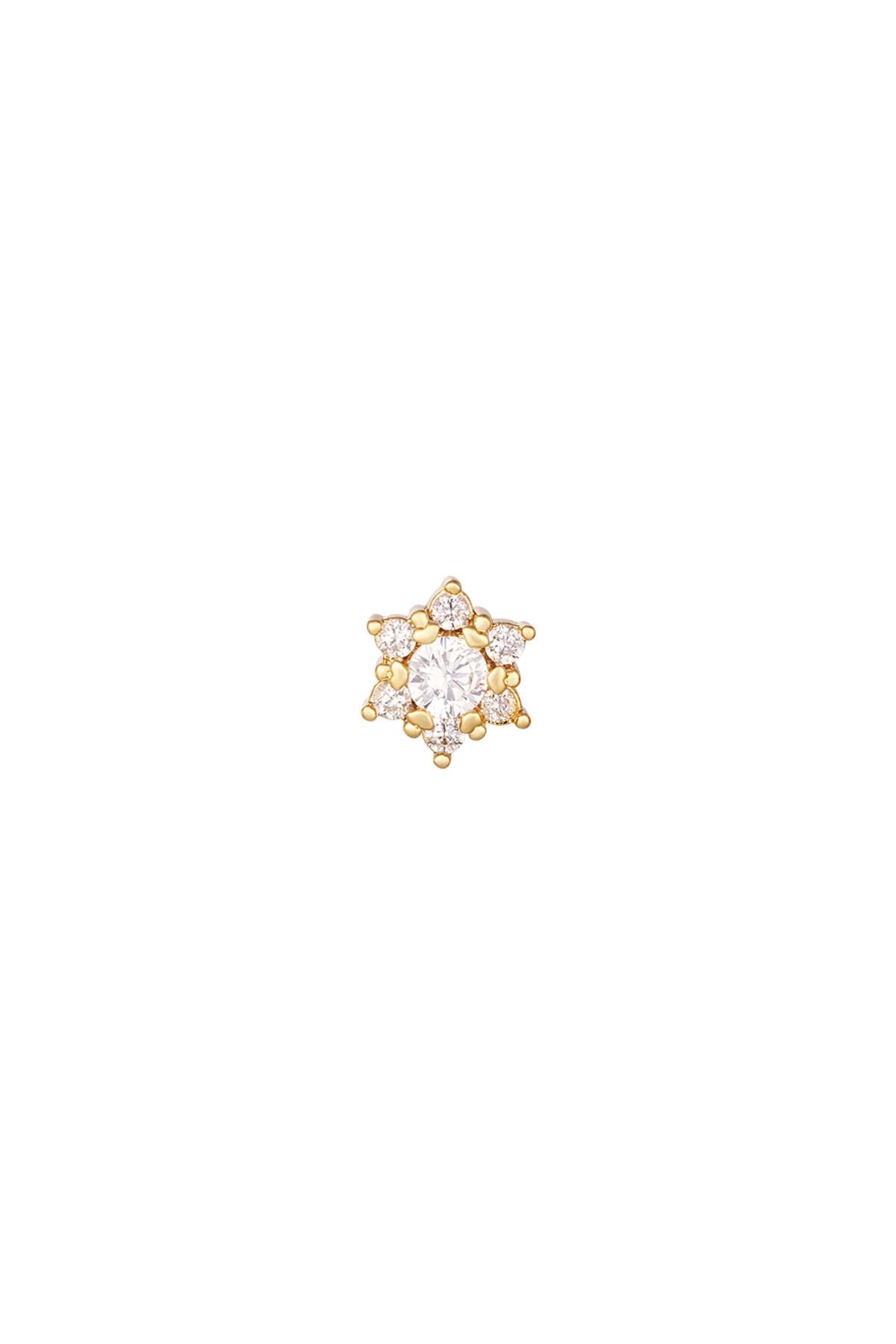 Piercing flower - Sparkle collection Gold Copper h5 