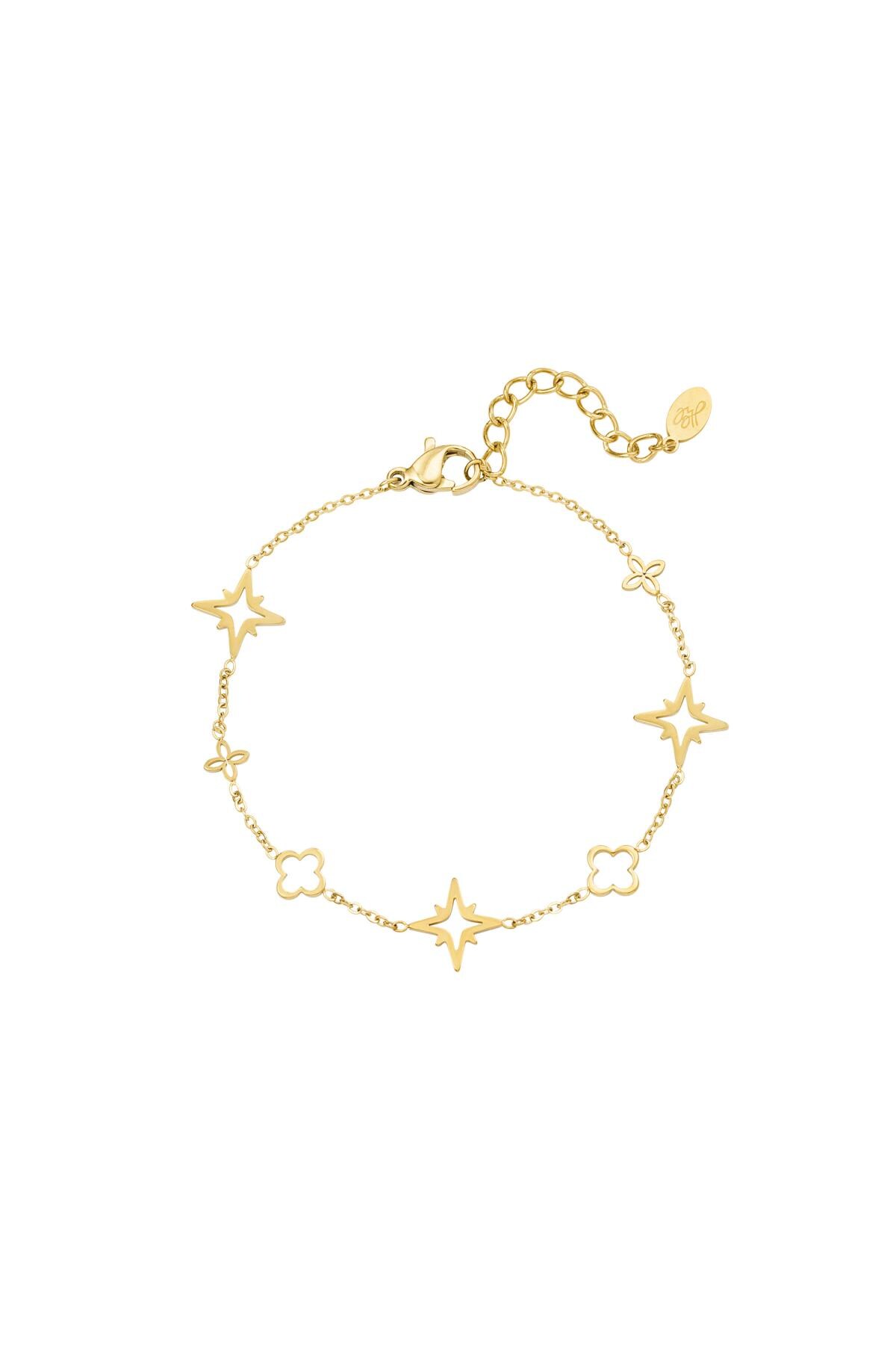 Bracelet with charms Gold Stainless Steel 