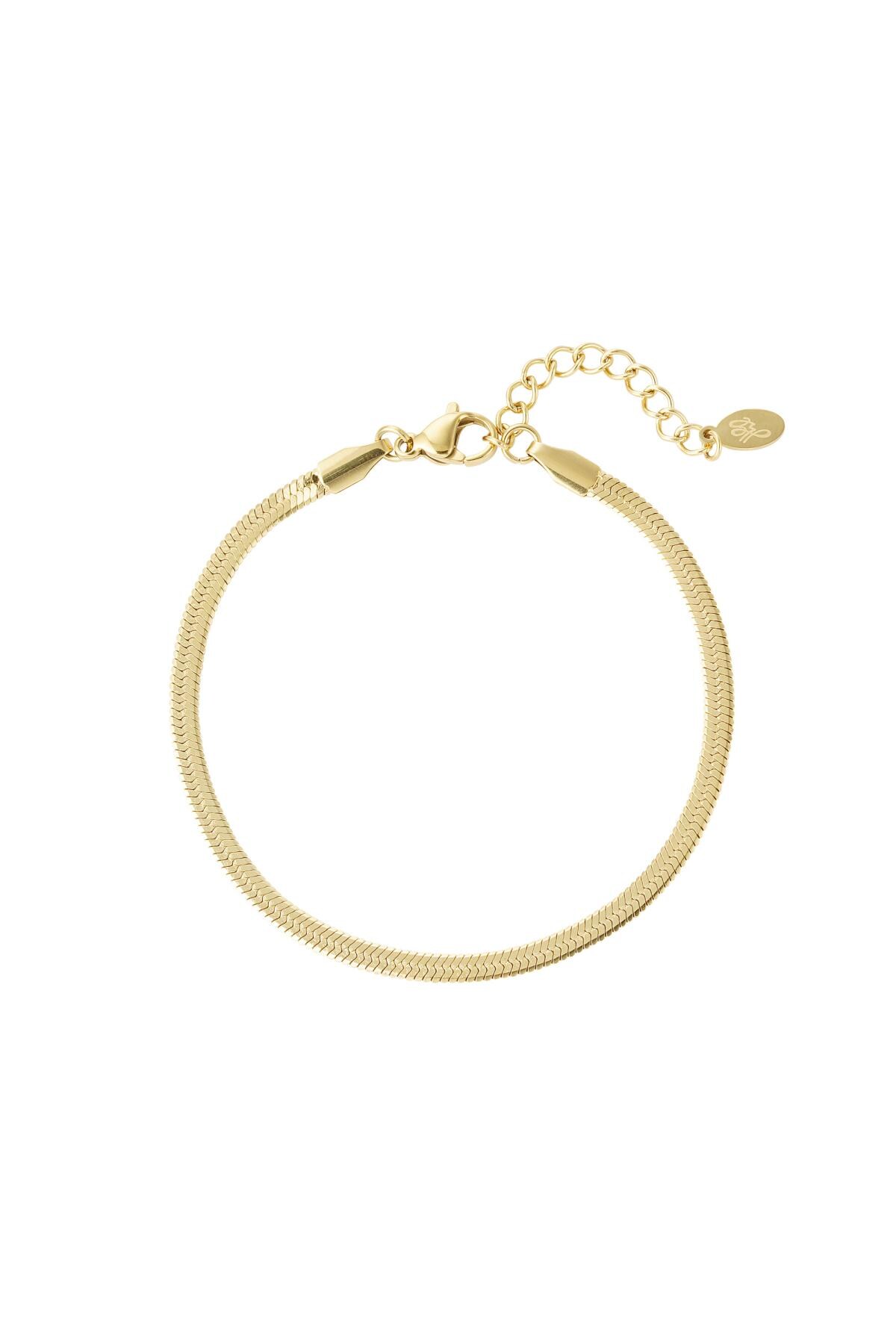 Bracelet basic Gold Stainless Steel 