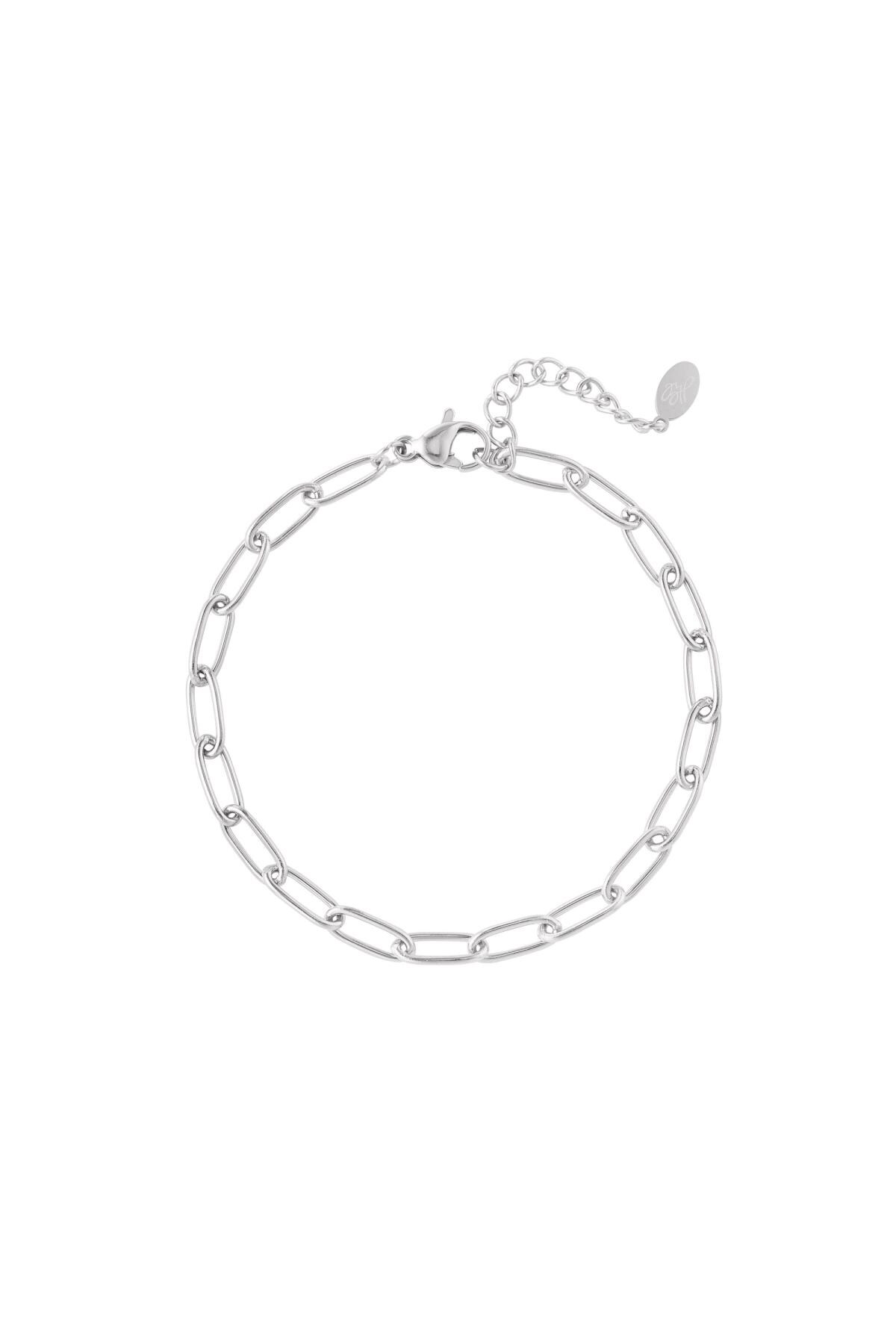 Link bracelet basic Silver Stainless Steel h5 