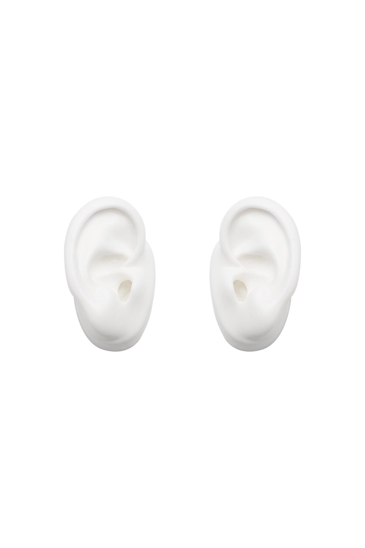 White / Display Ear Set White Plastic 