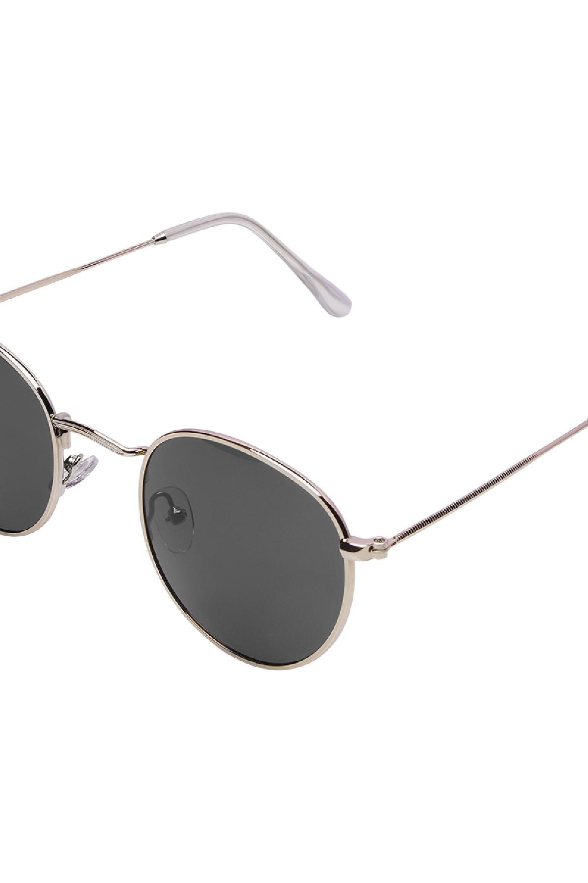 Sunglasses with thin frame Grey & Gold Metal One size h5 