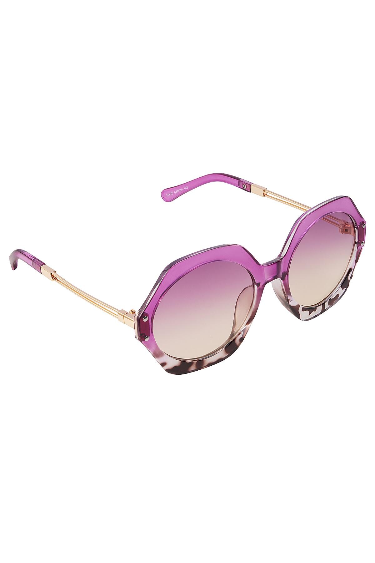 Colourful octagon sunglasses Purple PC One size 