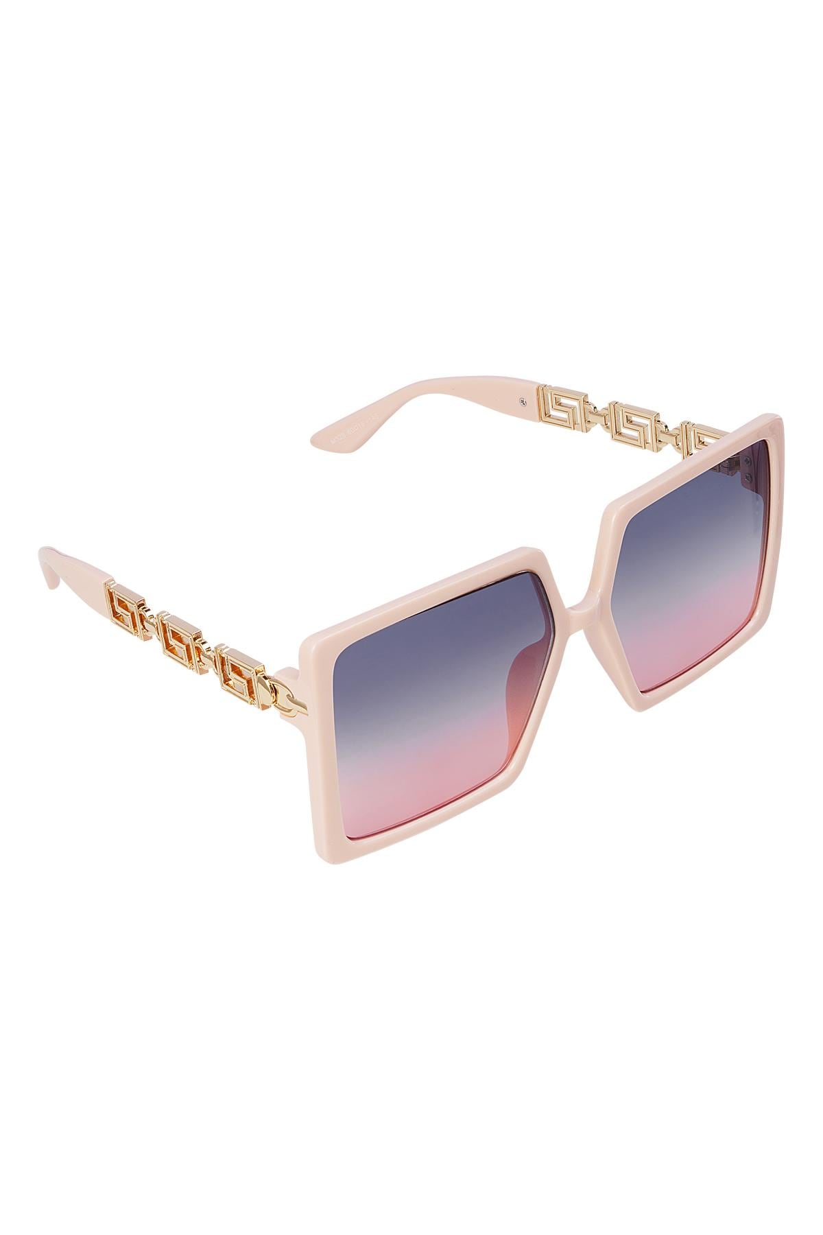 Quadratische Sonnenbrille Rosa PC One size 