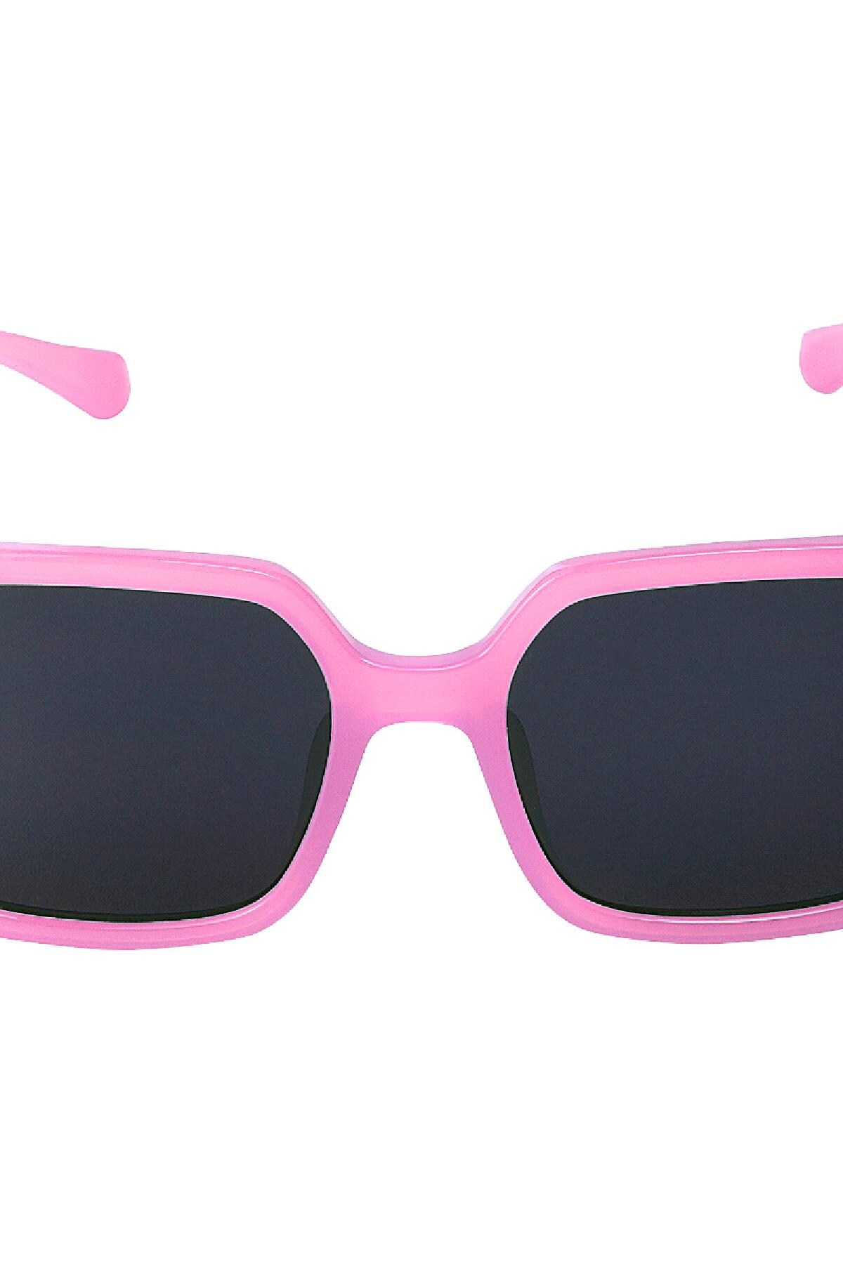 De grosses lunettes de soleil colorées Rose PC One size h5 Image3